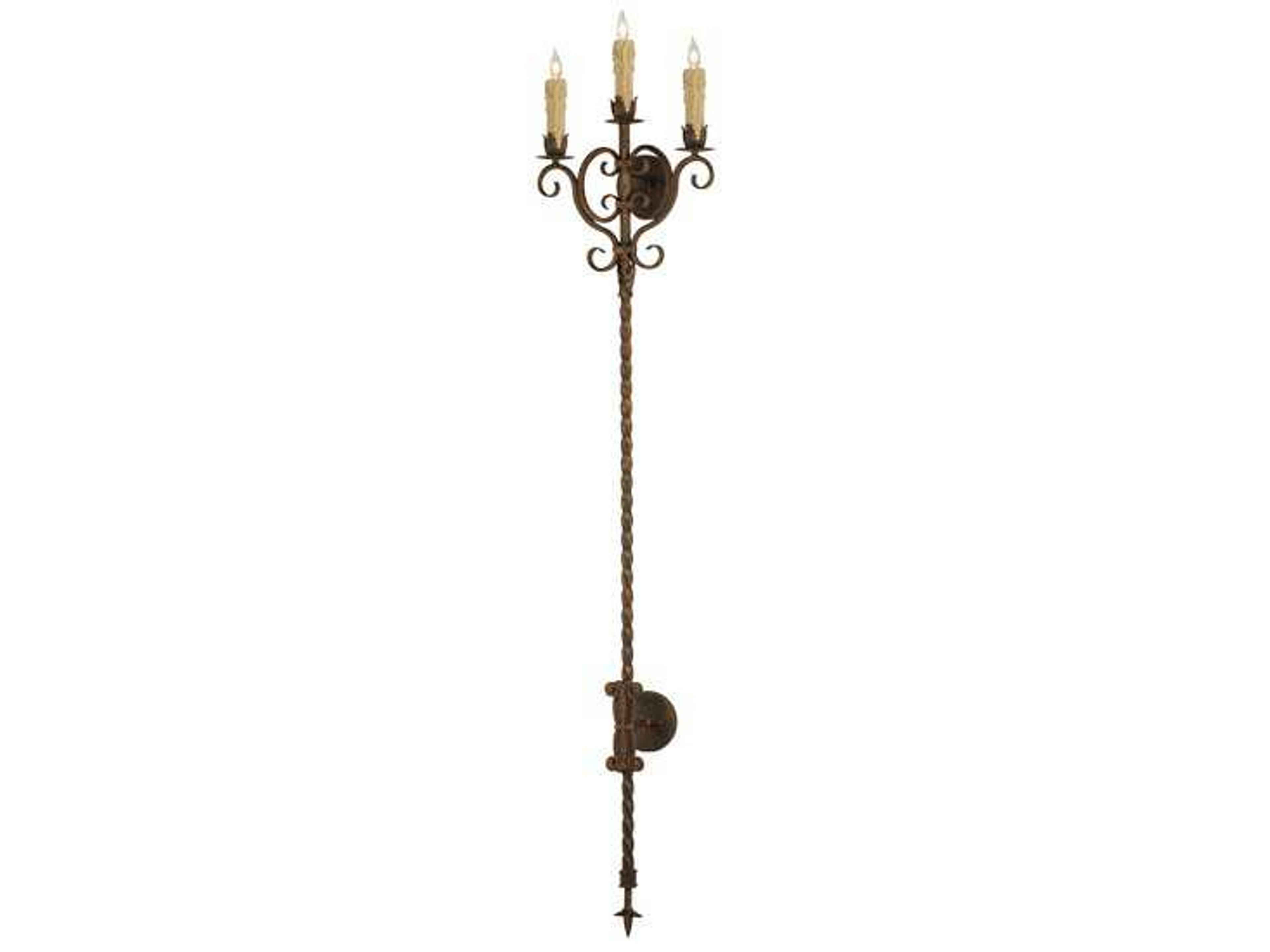 Palmira 3-Light Brown Wall Sconce