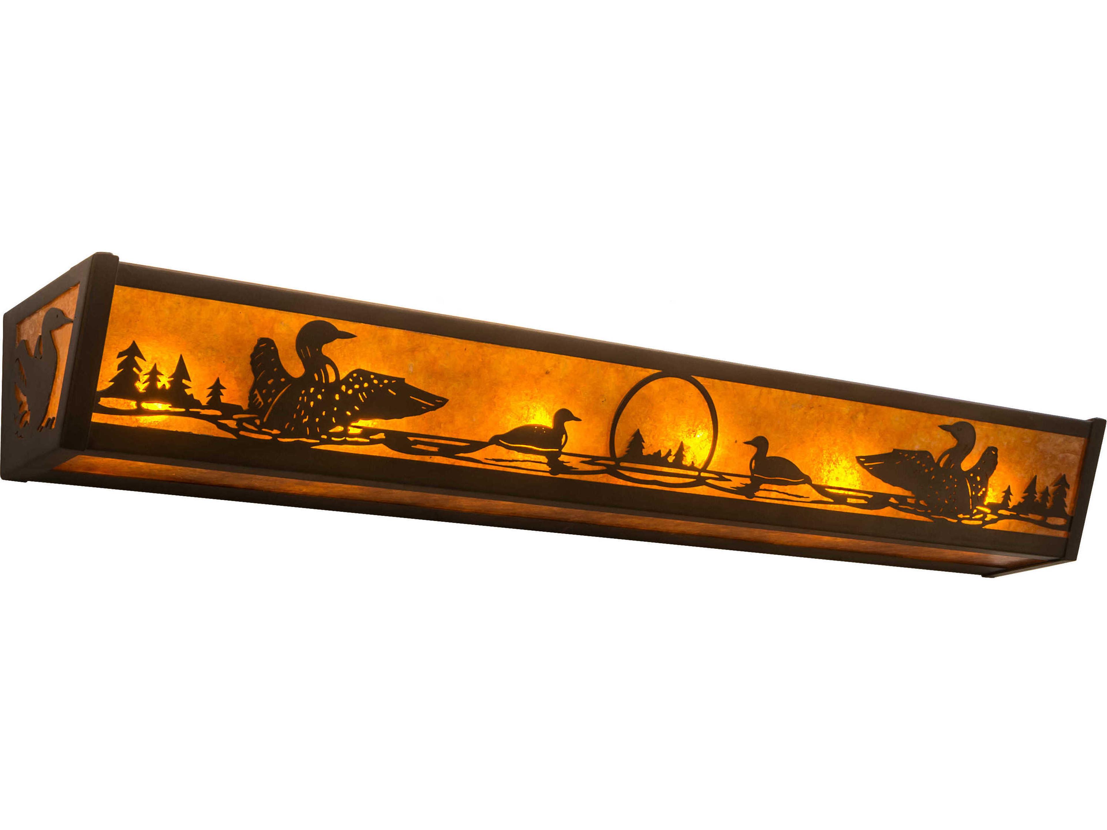 Loon 6-Light Antique Copper Brown Vanity Light