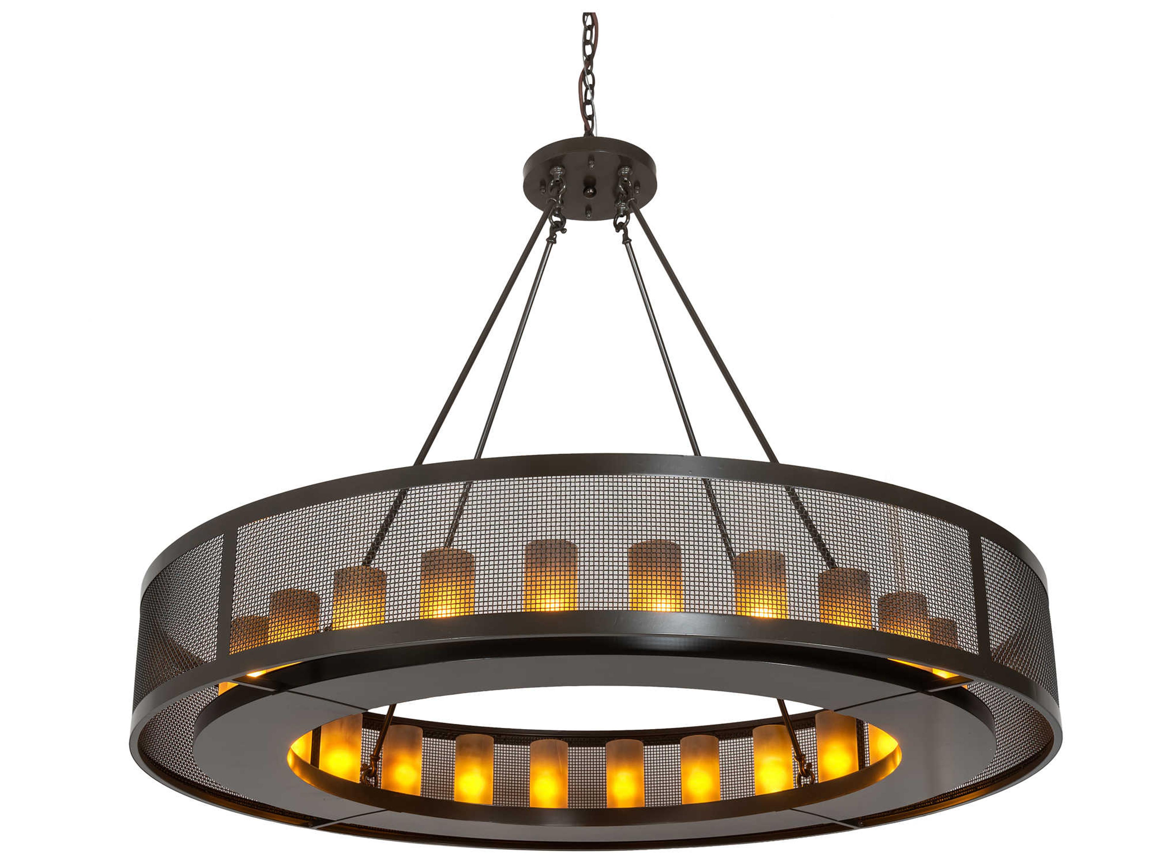 Loxley 24-Light Timeless Bronze Glass Chandelier