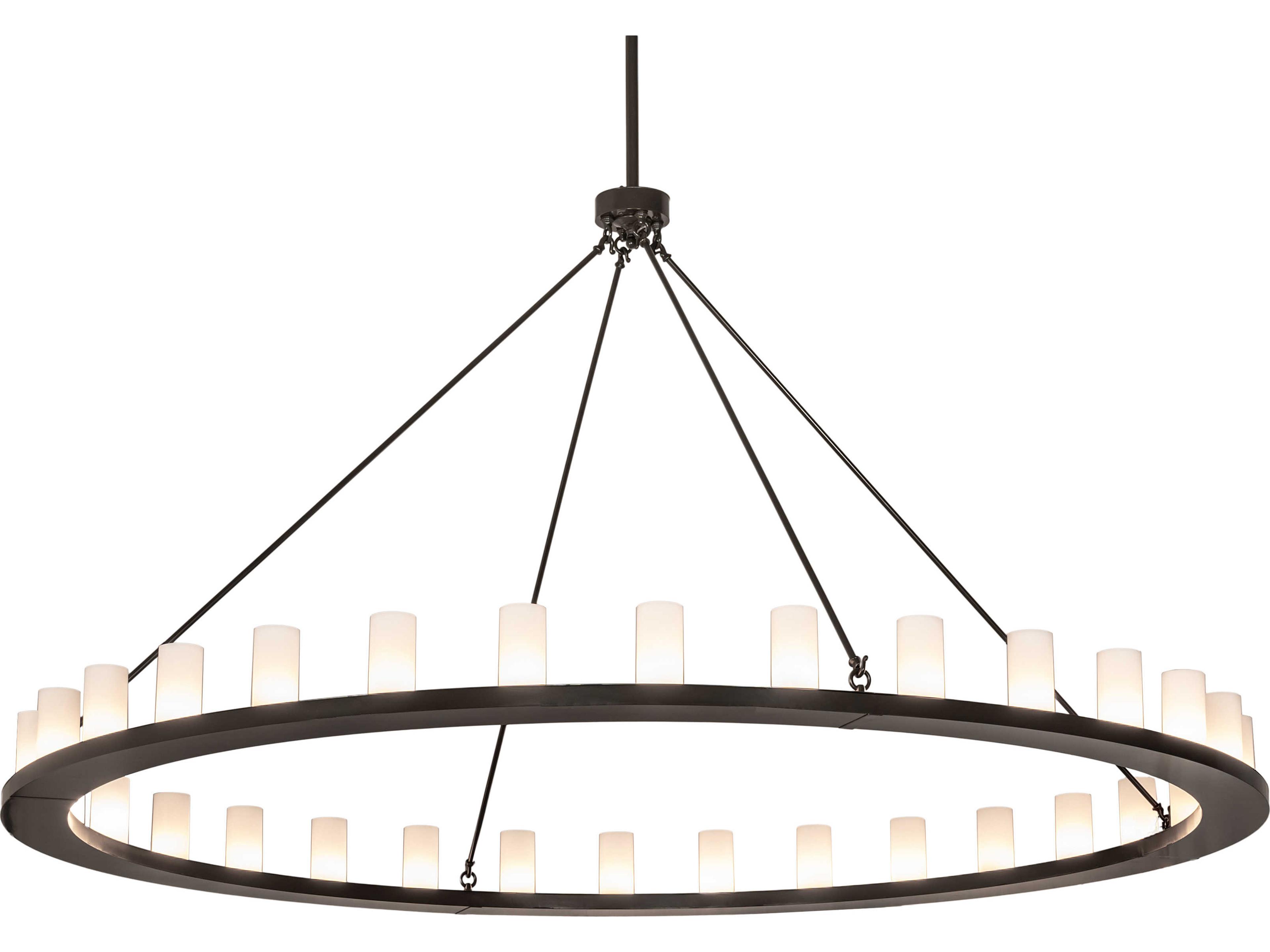 Loxley 32-Light Timeless Bronze Cylinder Round Chandelier