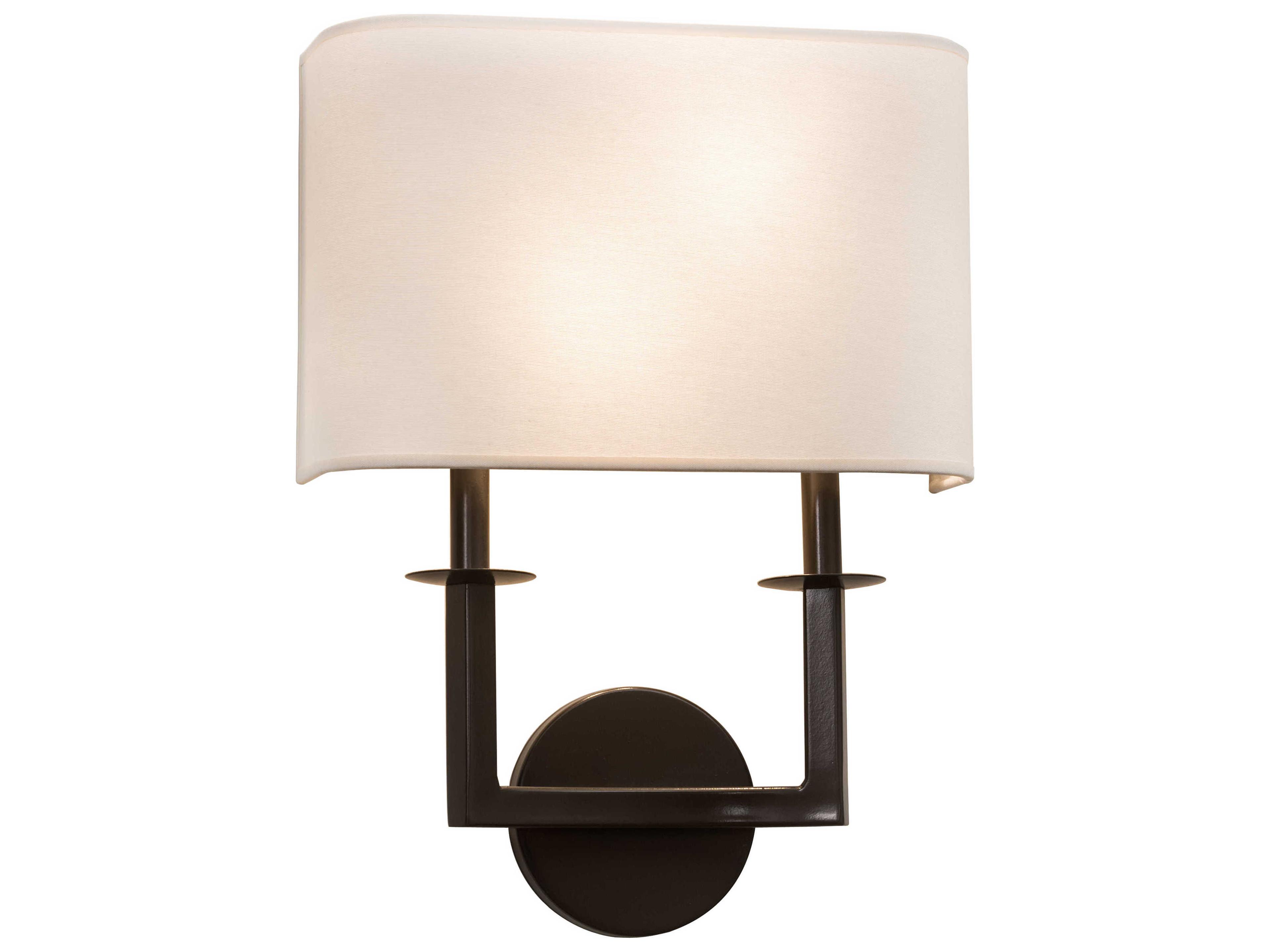 Lys 2-Light Timeless Bronze Off White Wall Sconce