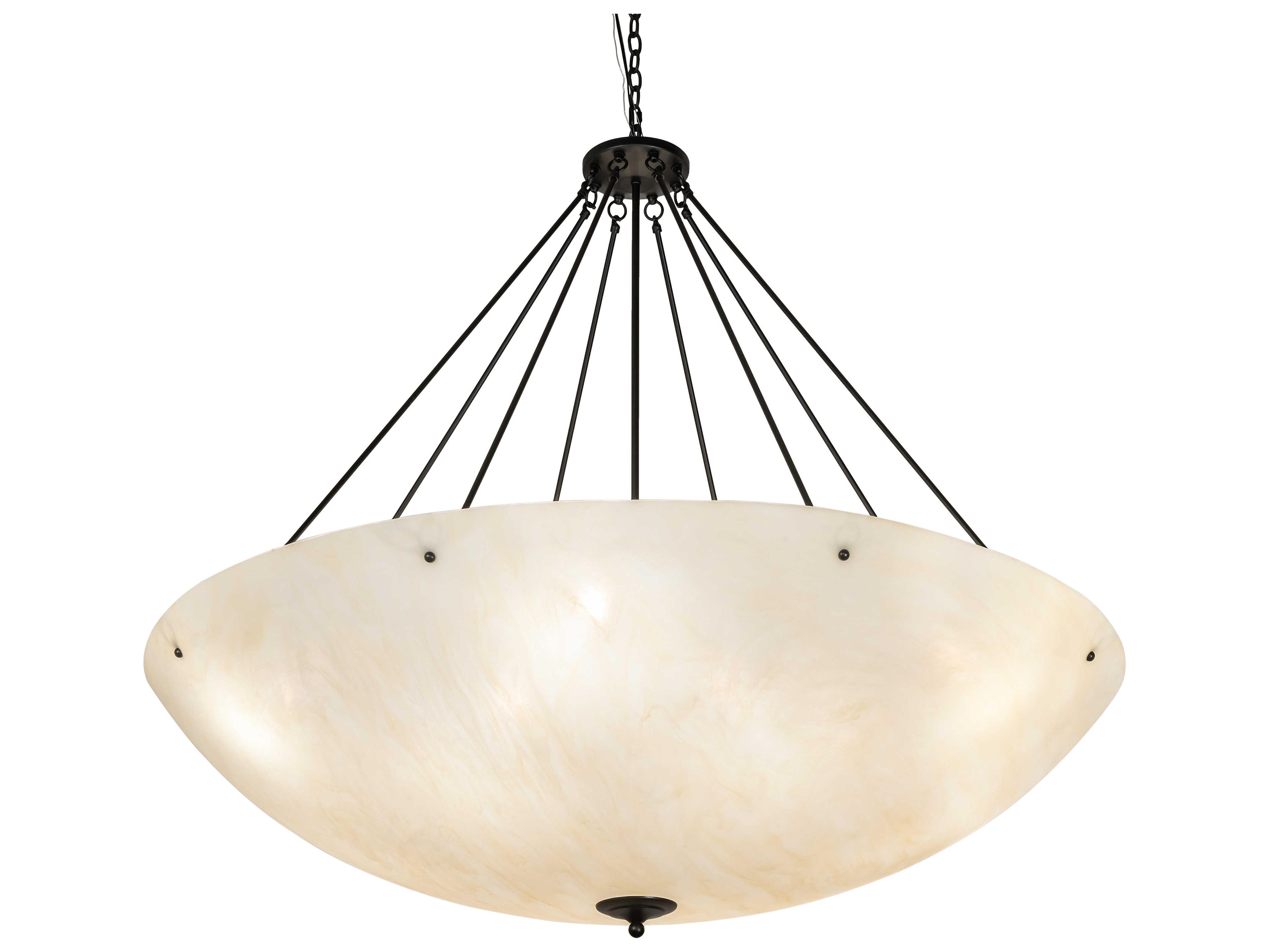 Madison 12-Light Mahogany Bronze Bowl Pendant