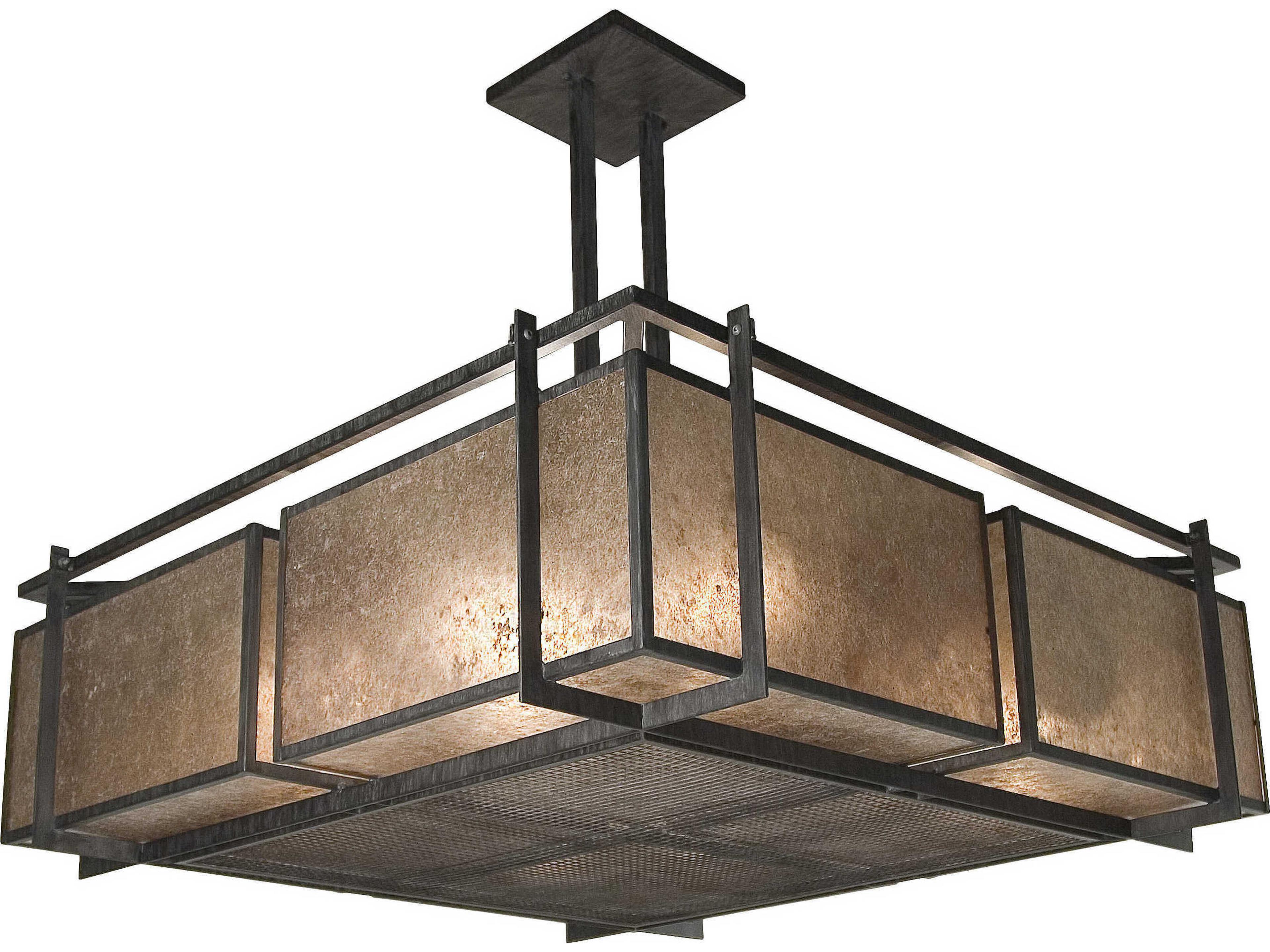 Marduk 8-Light Euro Cafe Brown Geometric Pendant