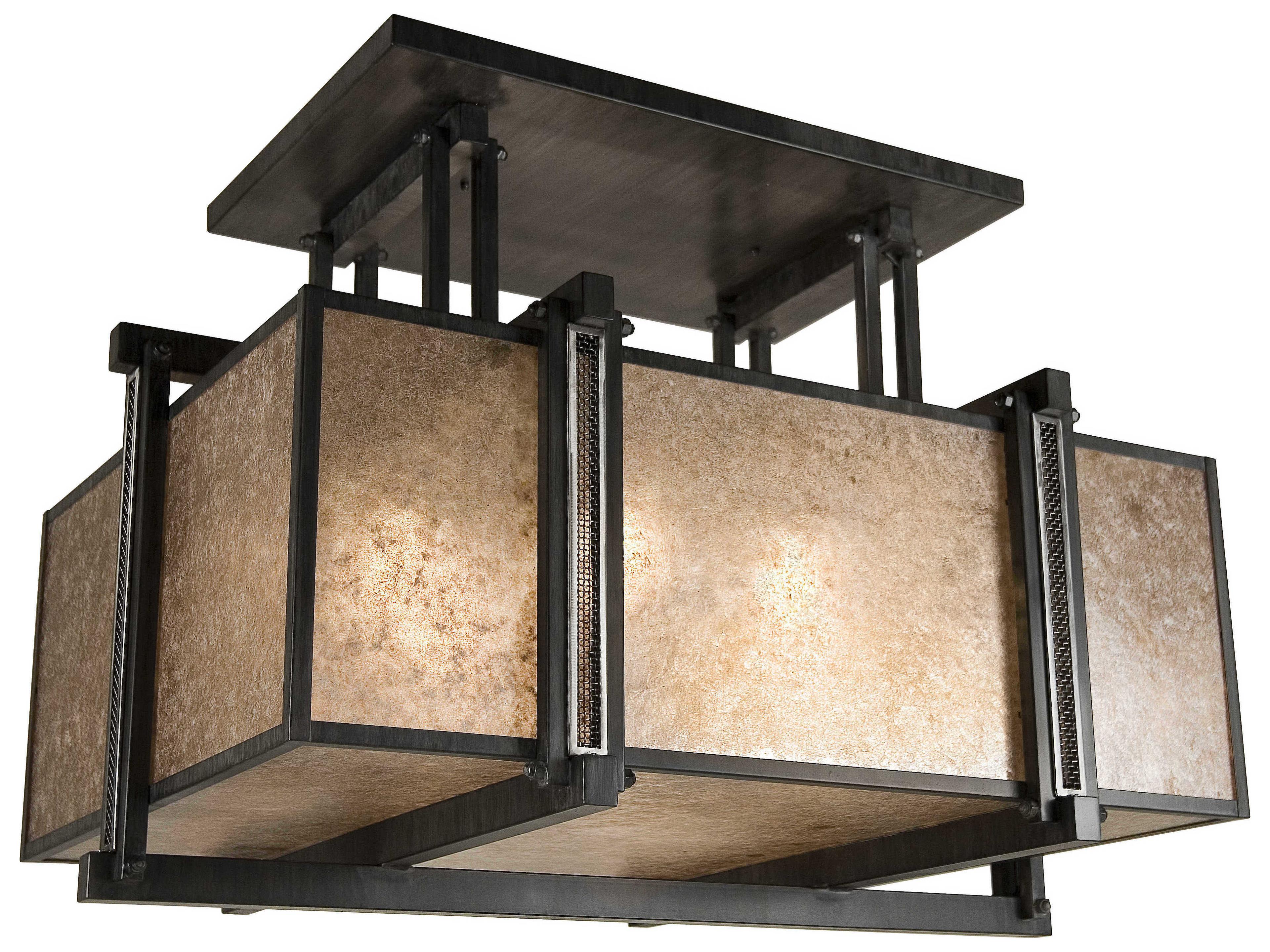 Marduk 6-Light Chestnut Brown Geometric Pendant