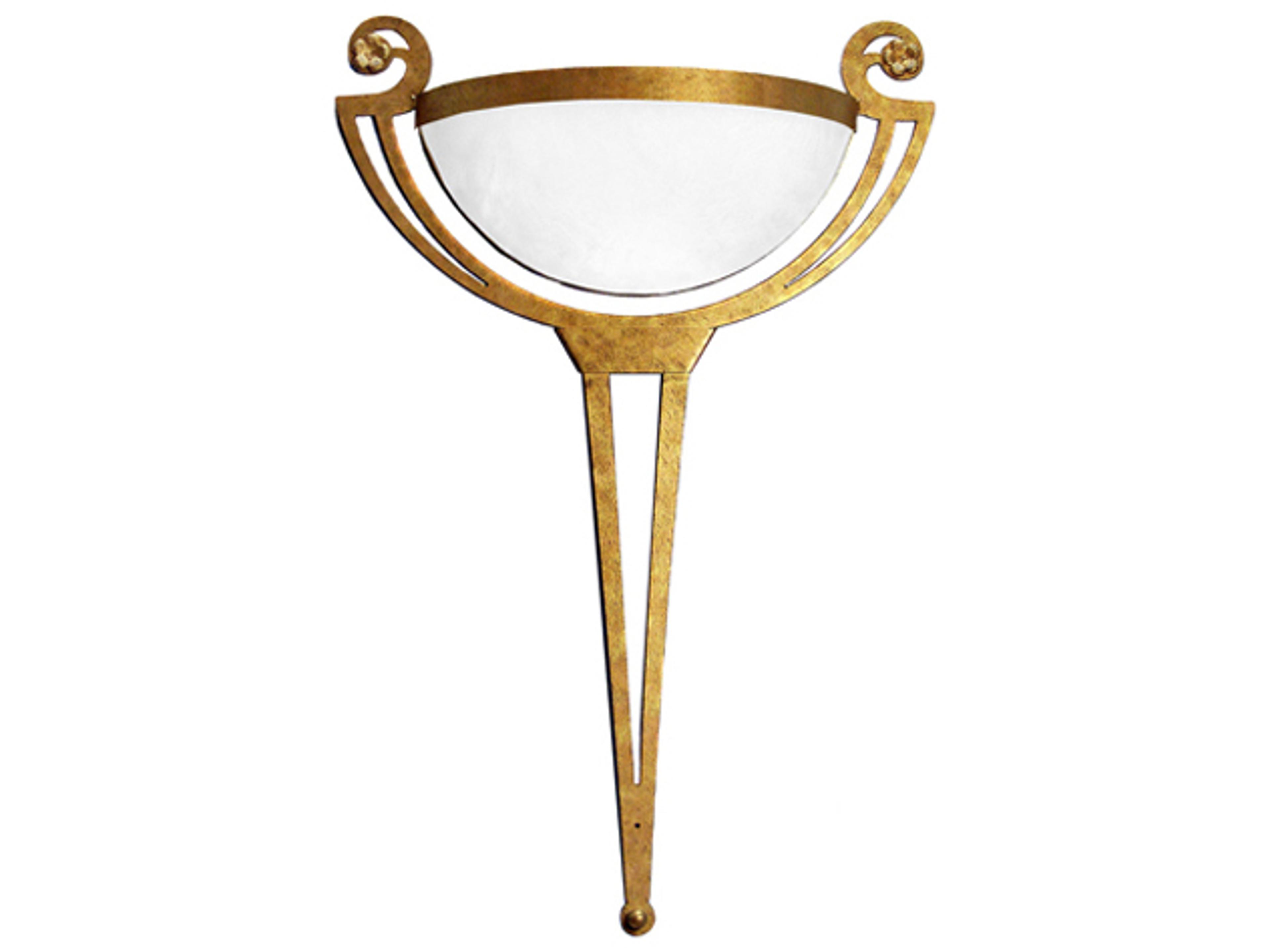 Mavis 2-Light White Gold Wall Sconce