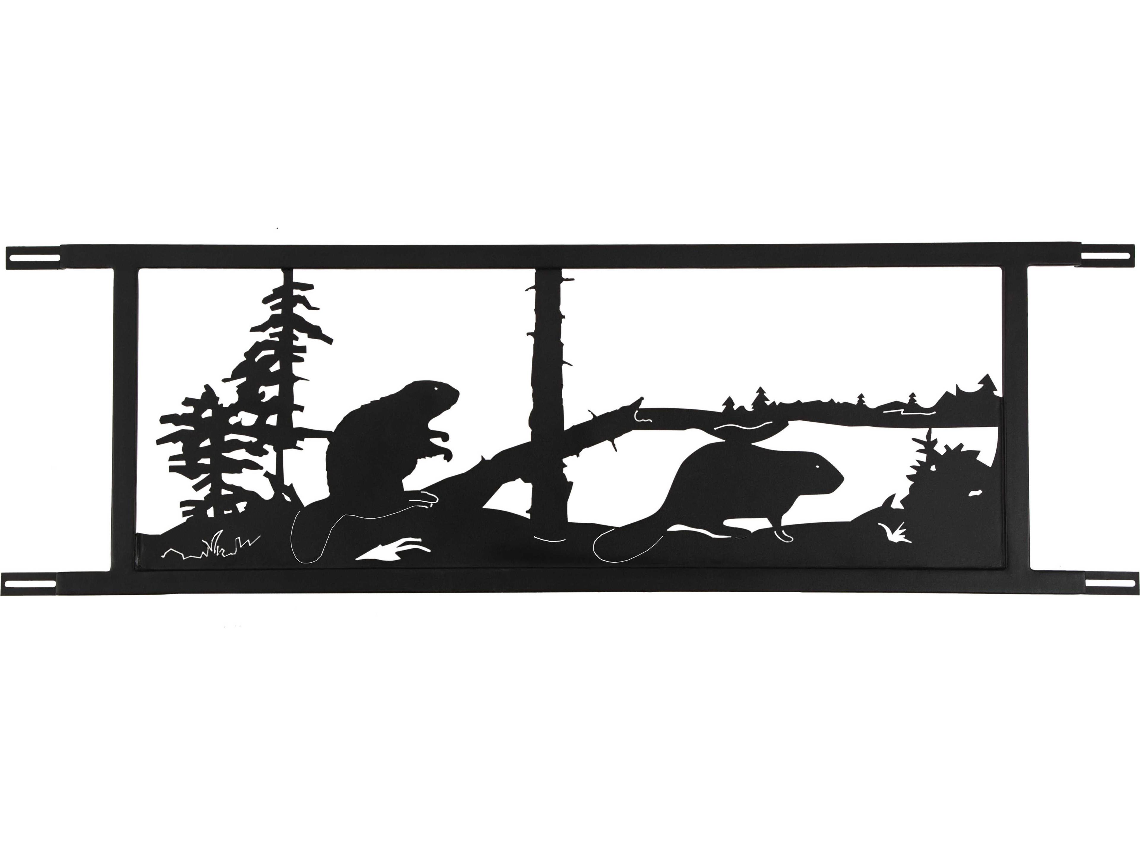 Meyda Neversink Bridge Beaver Metal Wall Art