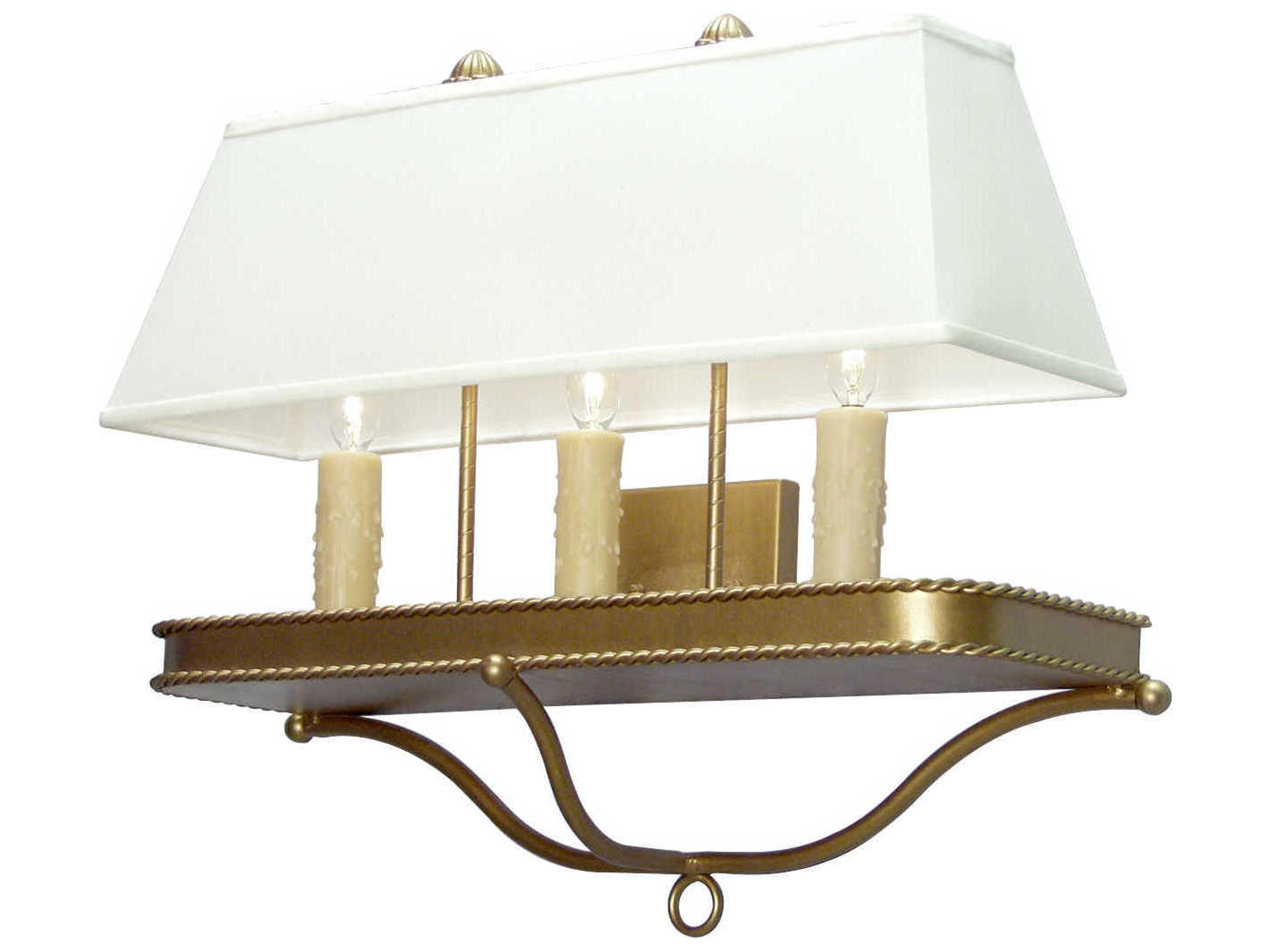 Millicent 3-Light Gold Wall Sconce