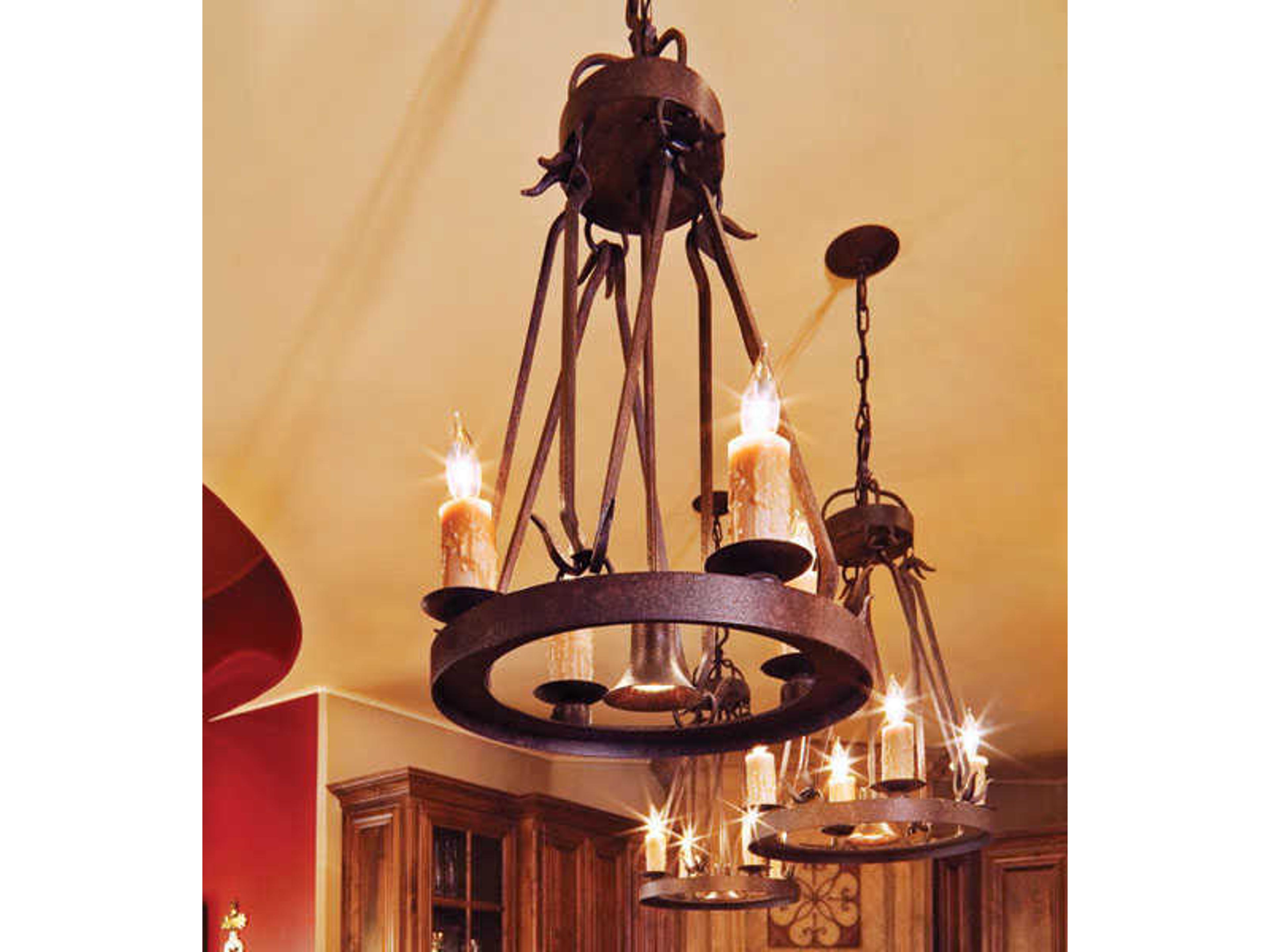 Lakeshore 4 1 Brown Candelabra Chandelier