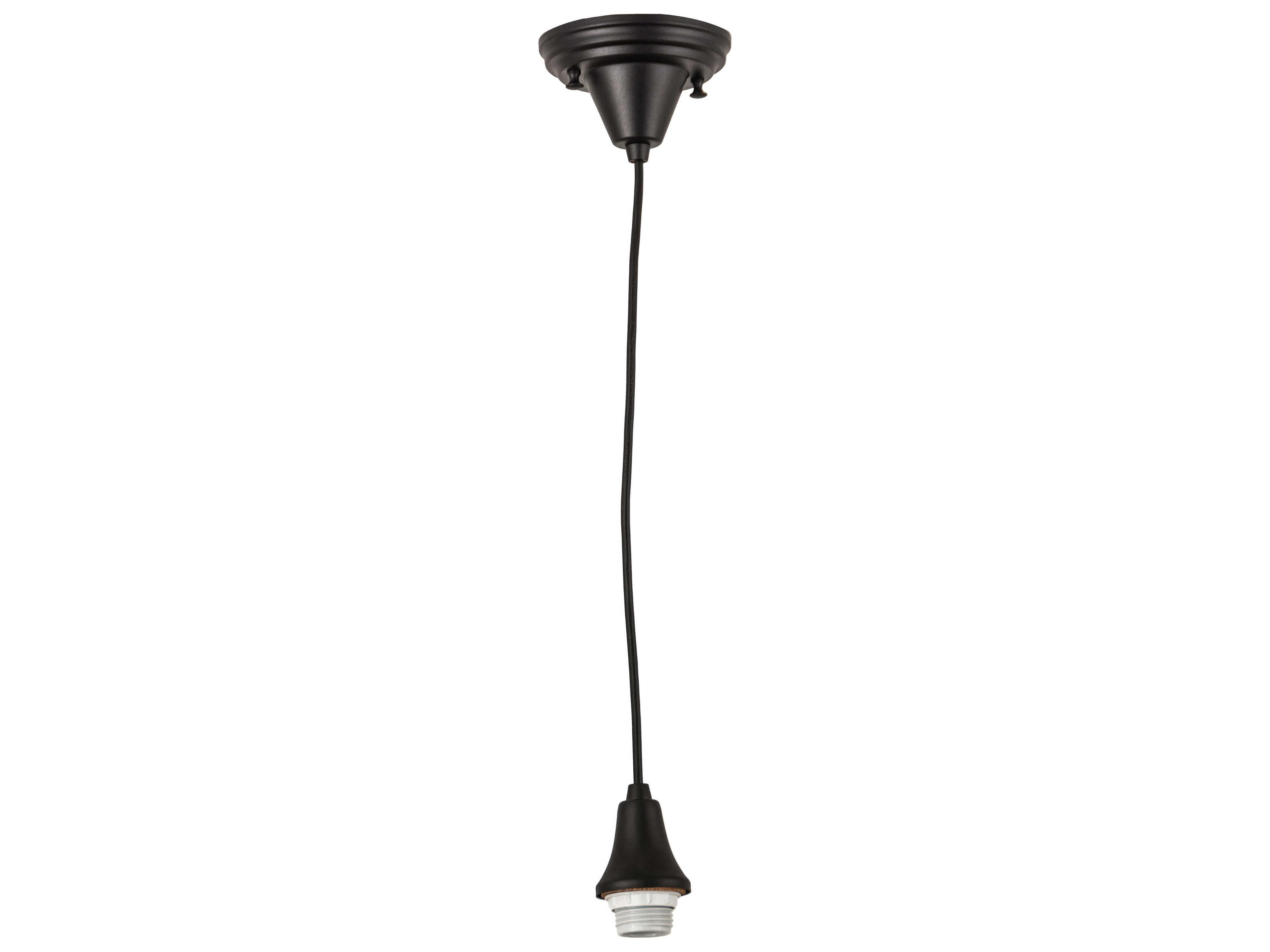 Meyda 1-Light Black Geometric Mini Pendant