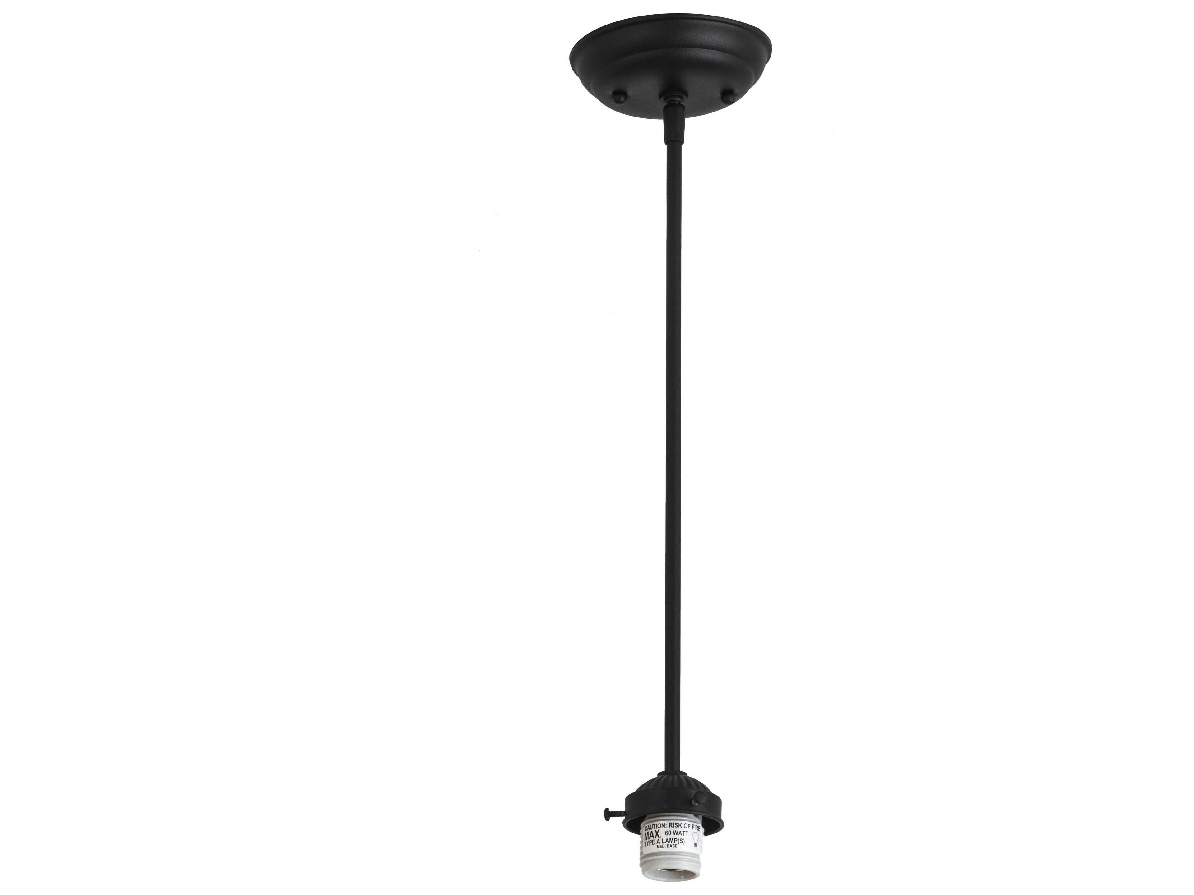 1-Light Black Mini Pendant