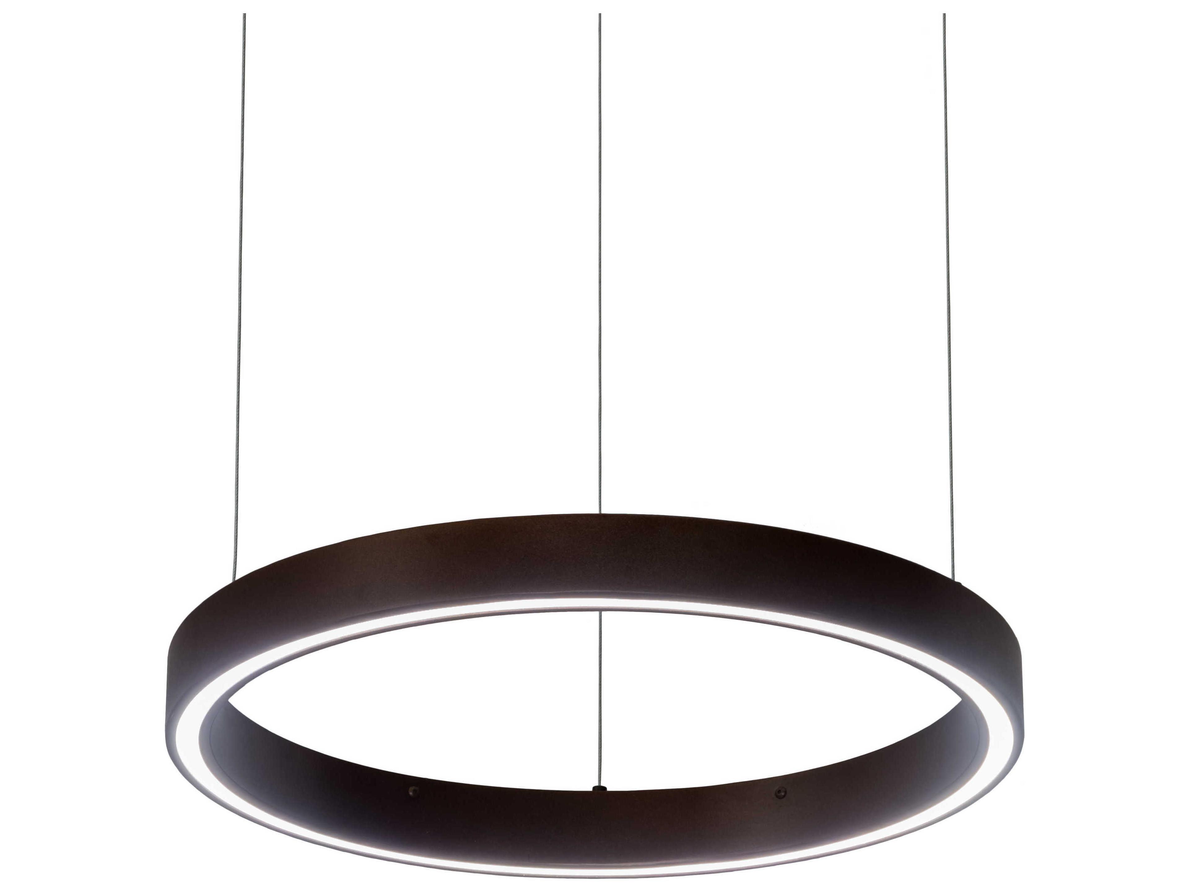 Anillo Led Bronze Glass Round Mini Pendant