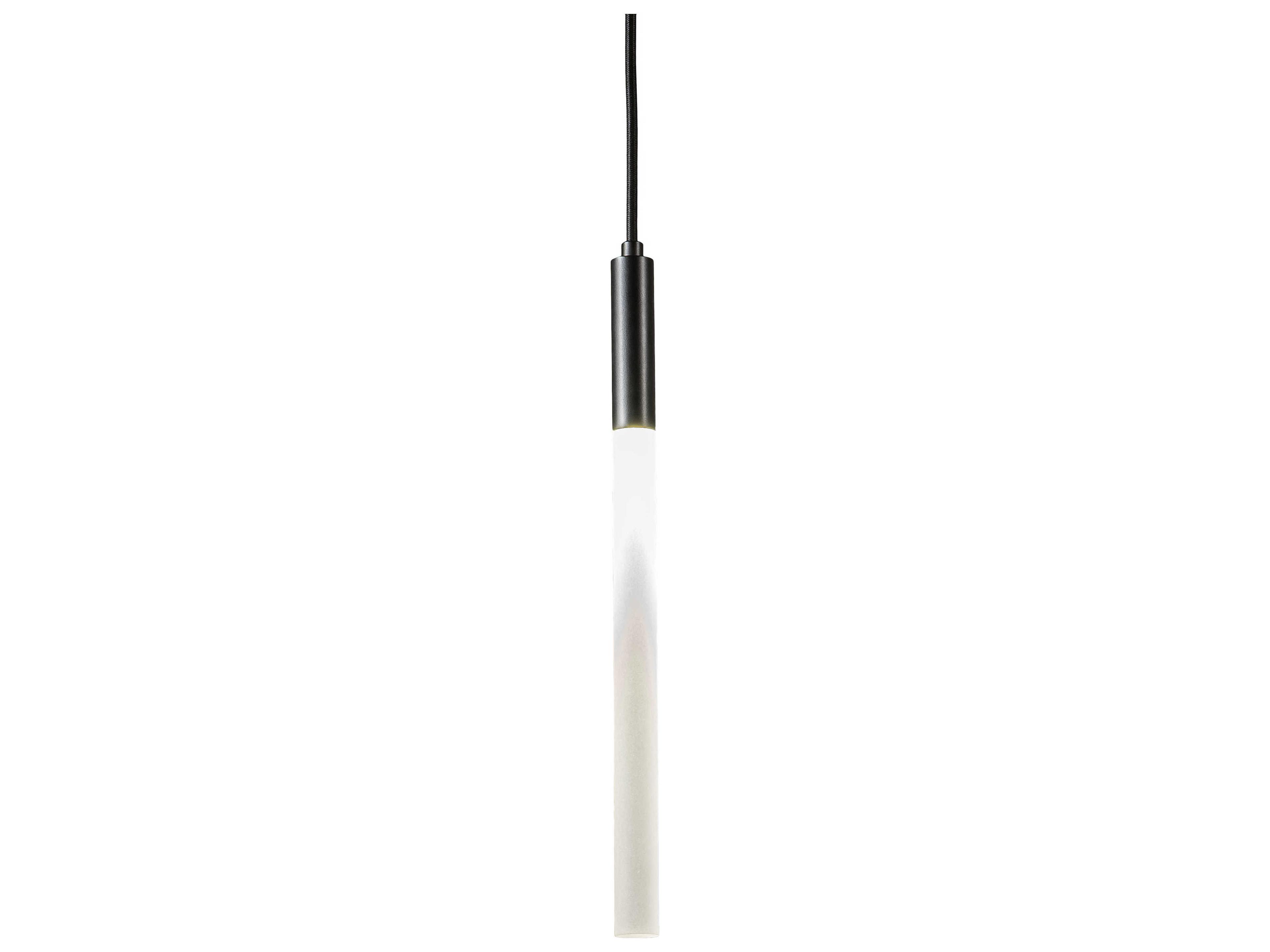 Meyda 1-Light Black Glass LED Linear Mini Pendant