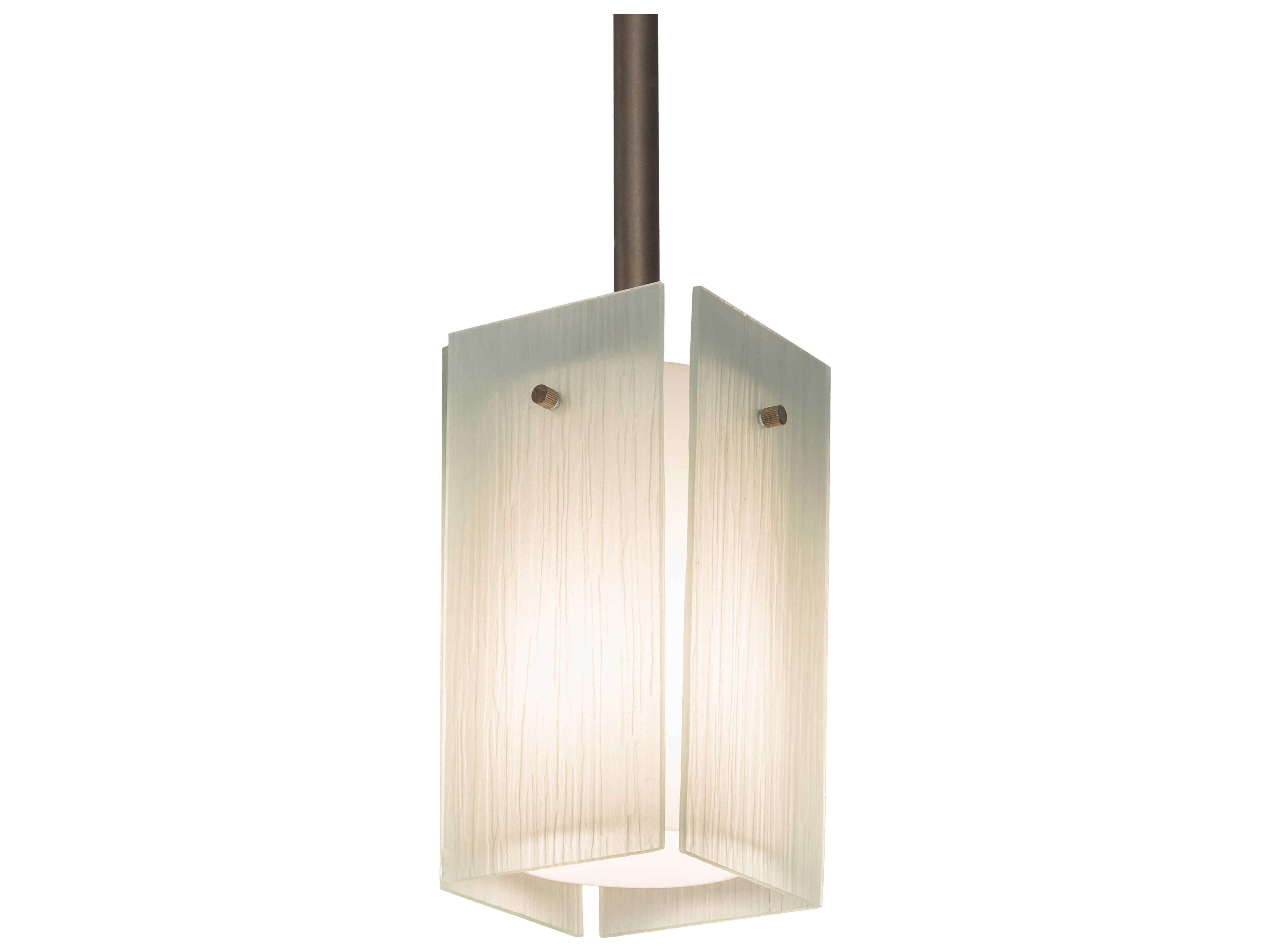 1-Light Nickel Cylinder Mini Pendant
