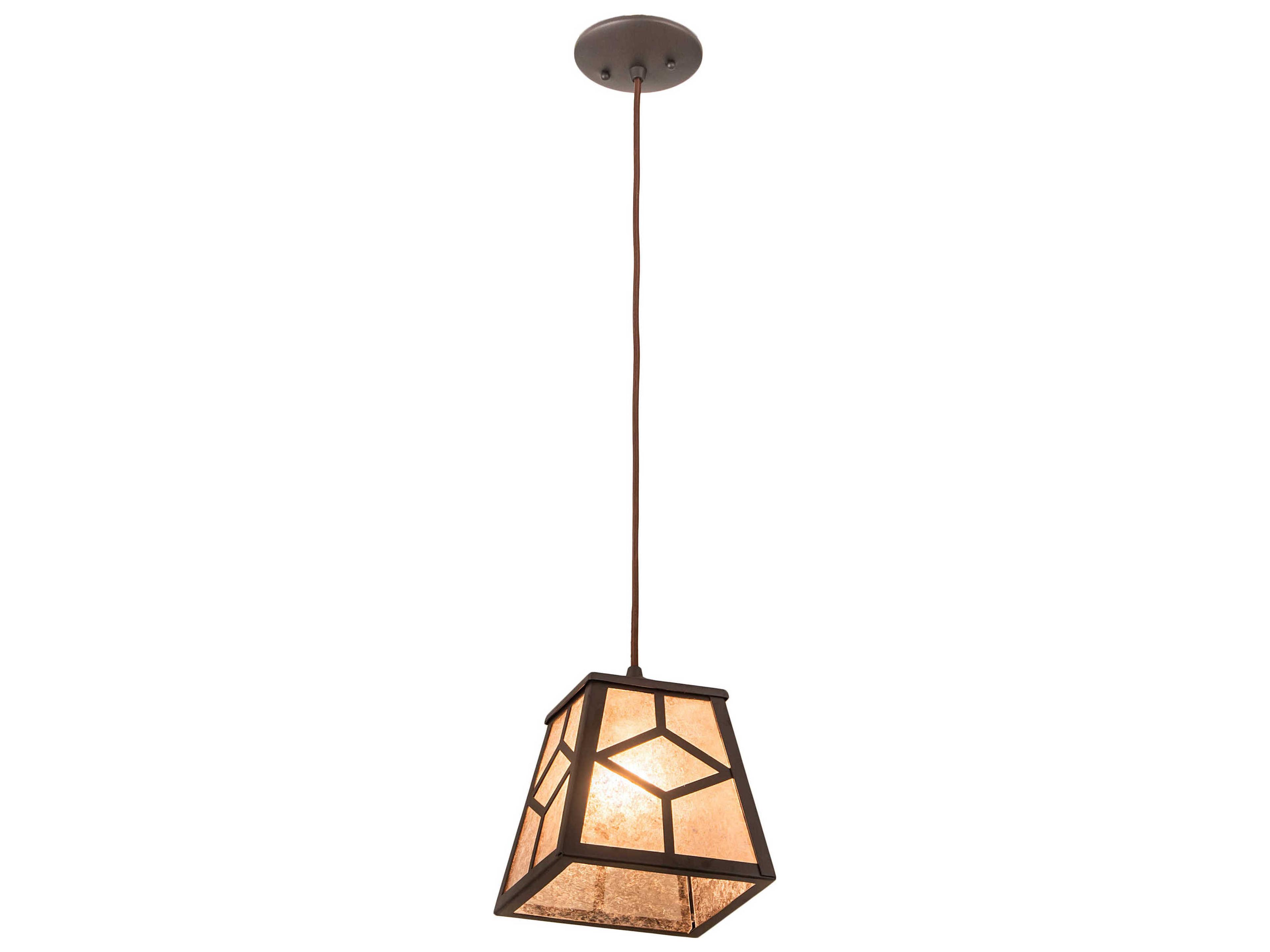 1-Light Bronze Mini Pendant