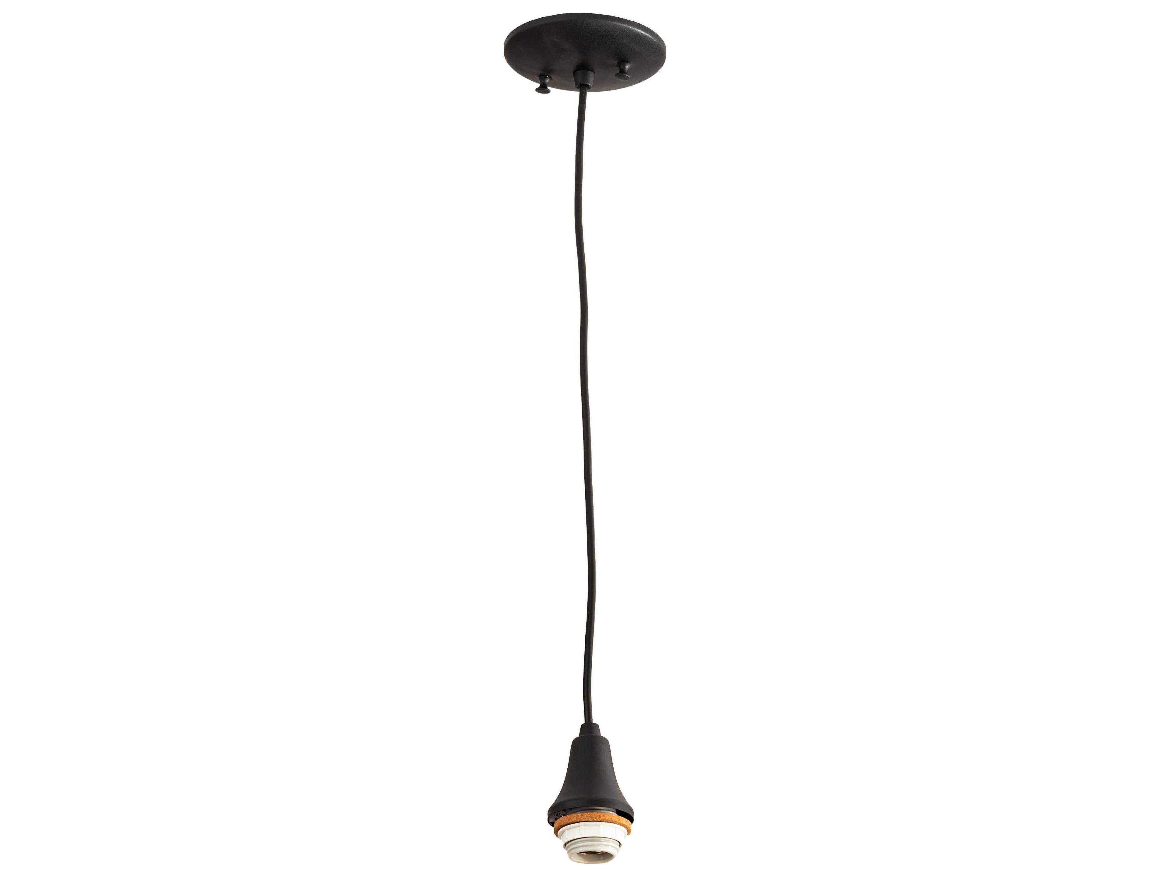 1-Light Black Mini Pendant