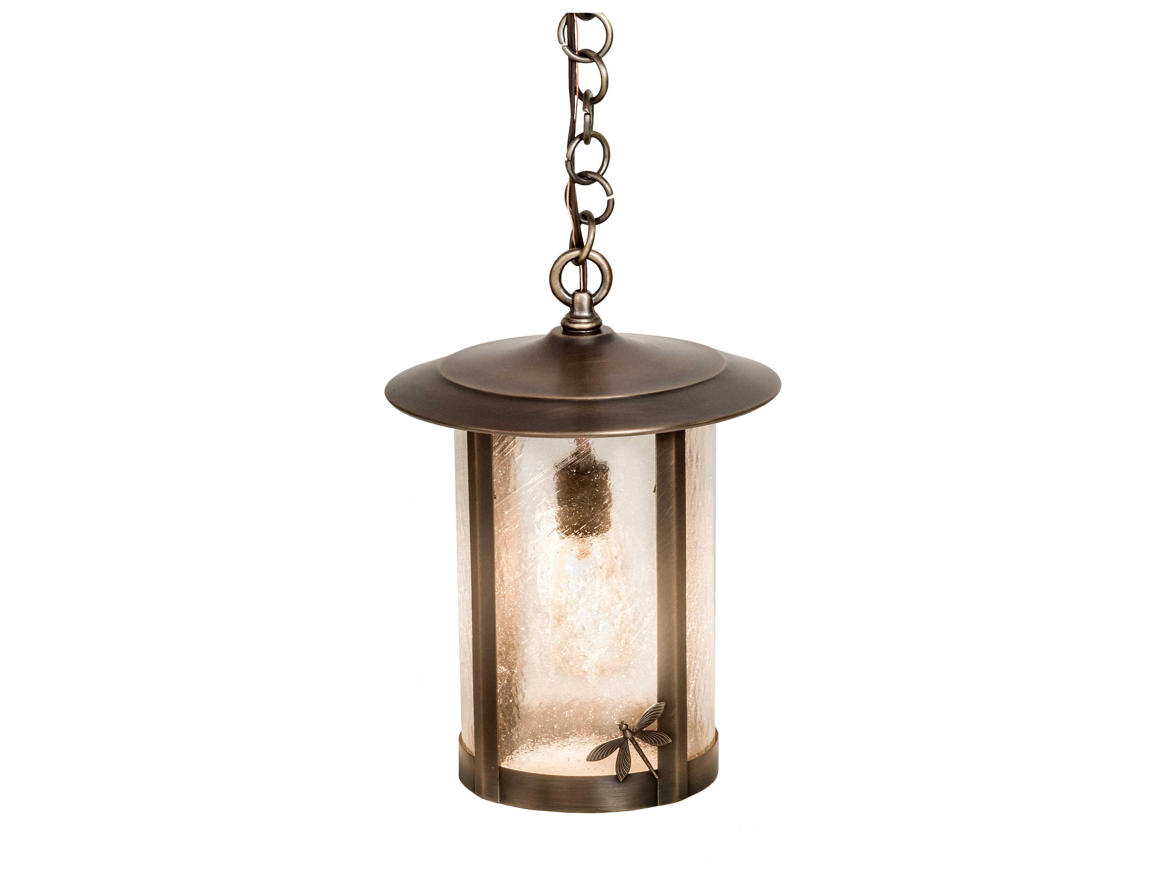 1-Light Brass Glass Cylinder Geometric Mini Pendant
