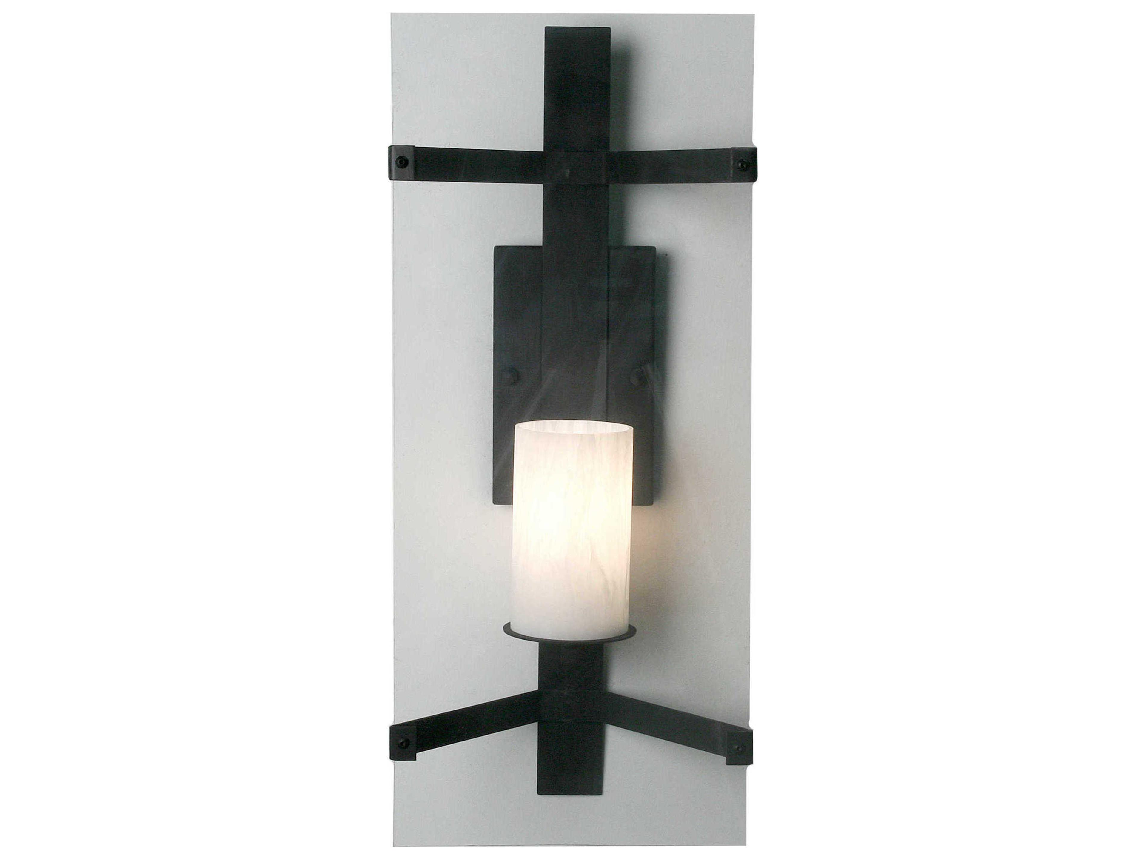 Minima 1-Light Blackwash White Wall Sconce