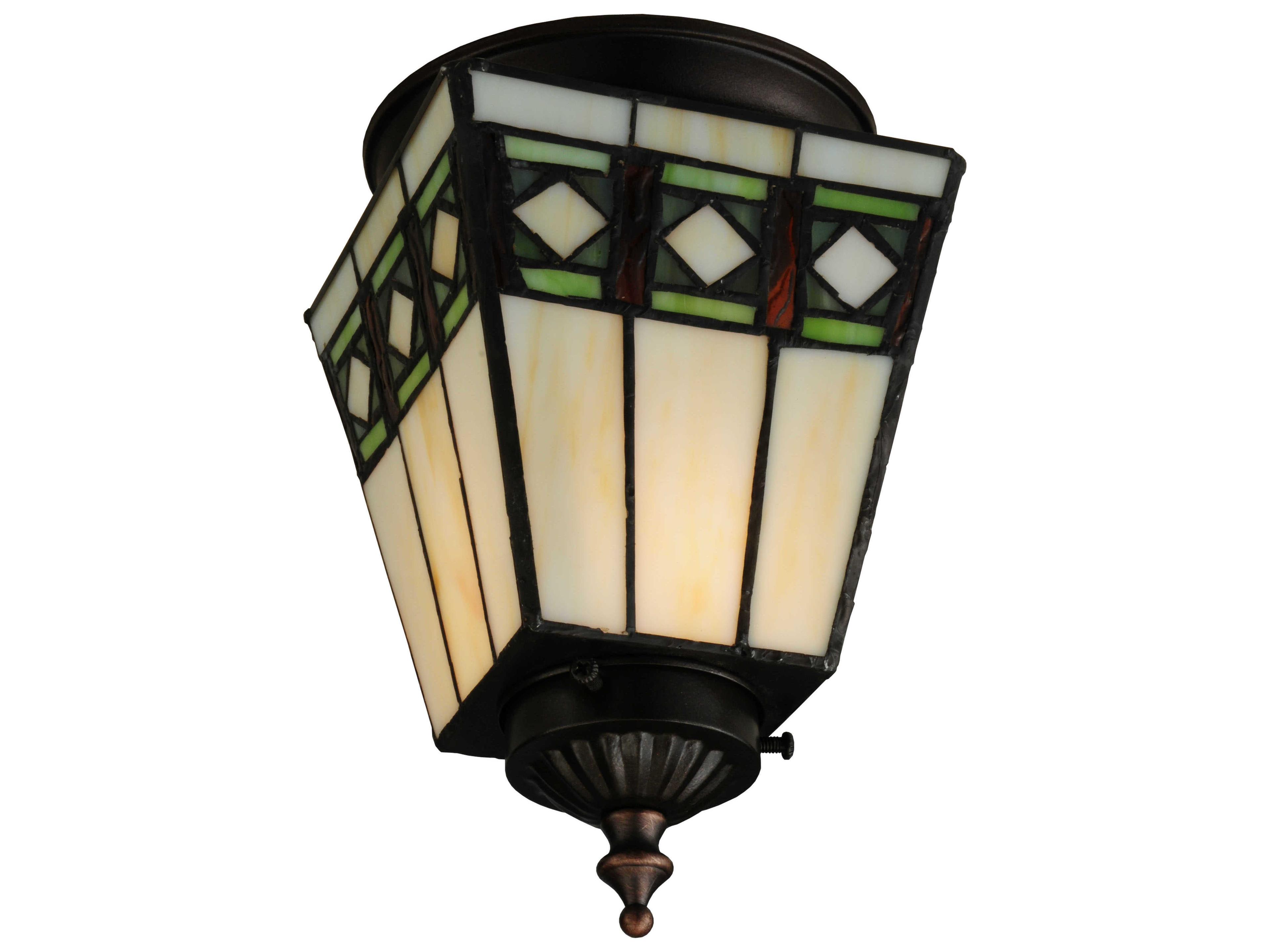 Diamond Band Mission Outdoor Ceiling Light