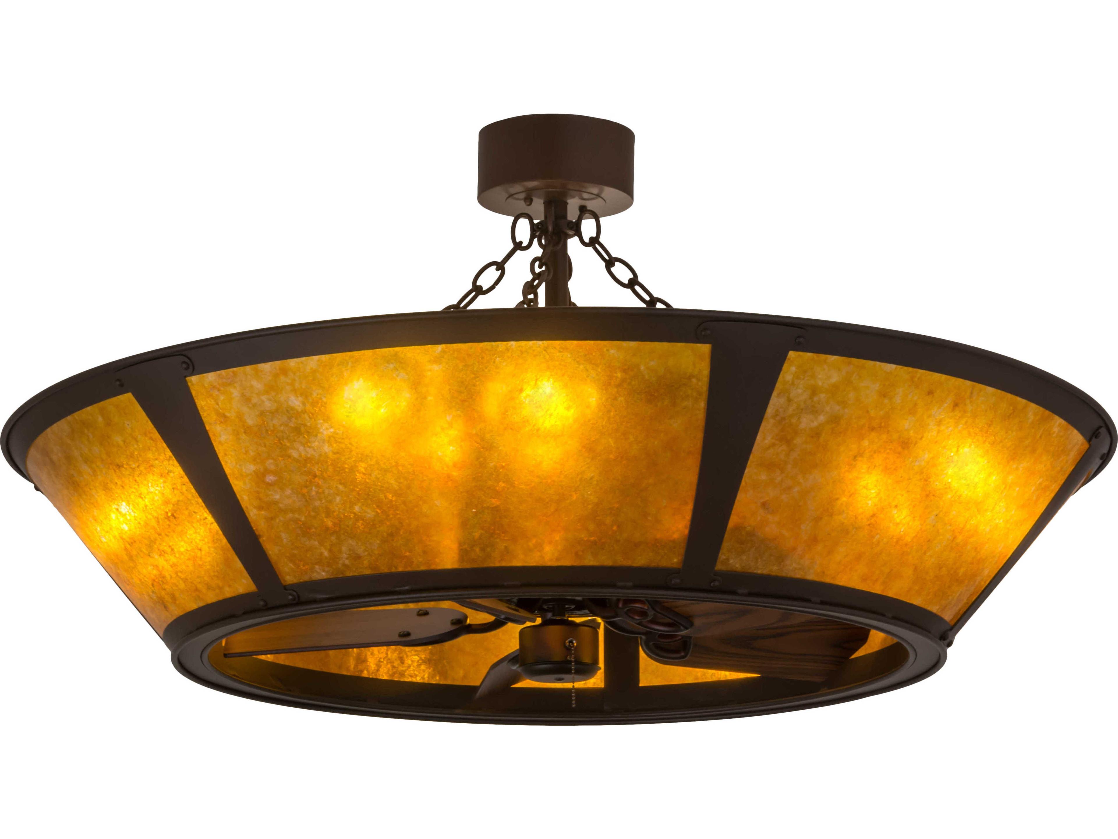 Van Erp Amber Mica 8-light Chandel-Air