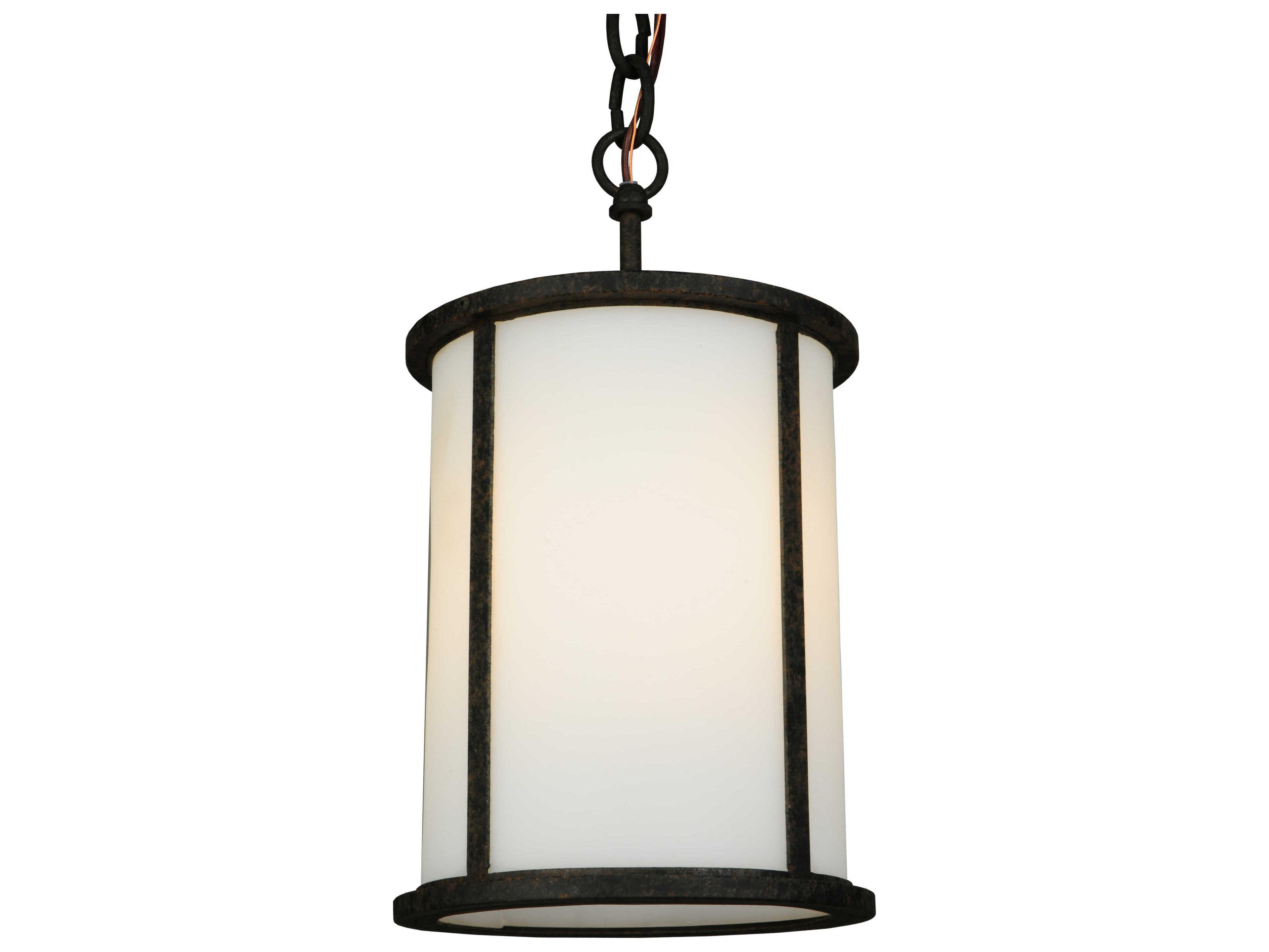 Mission 1-Light Brown Cylinder Mini Pendant