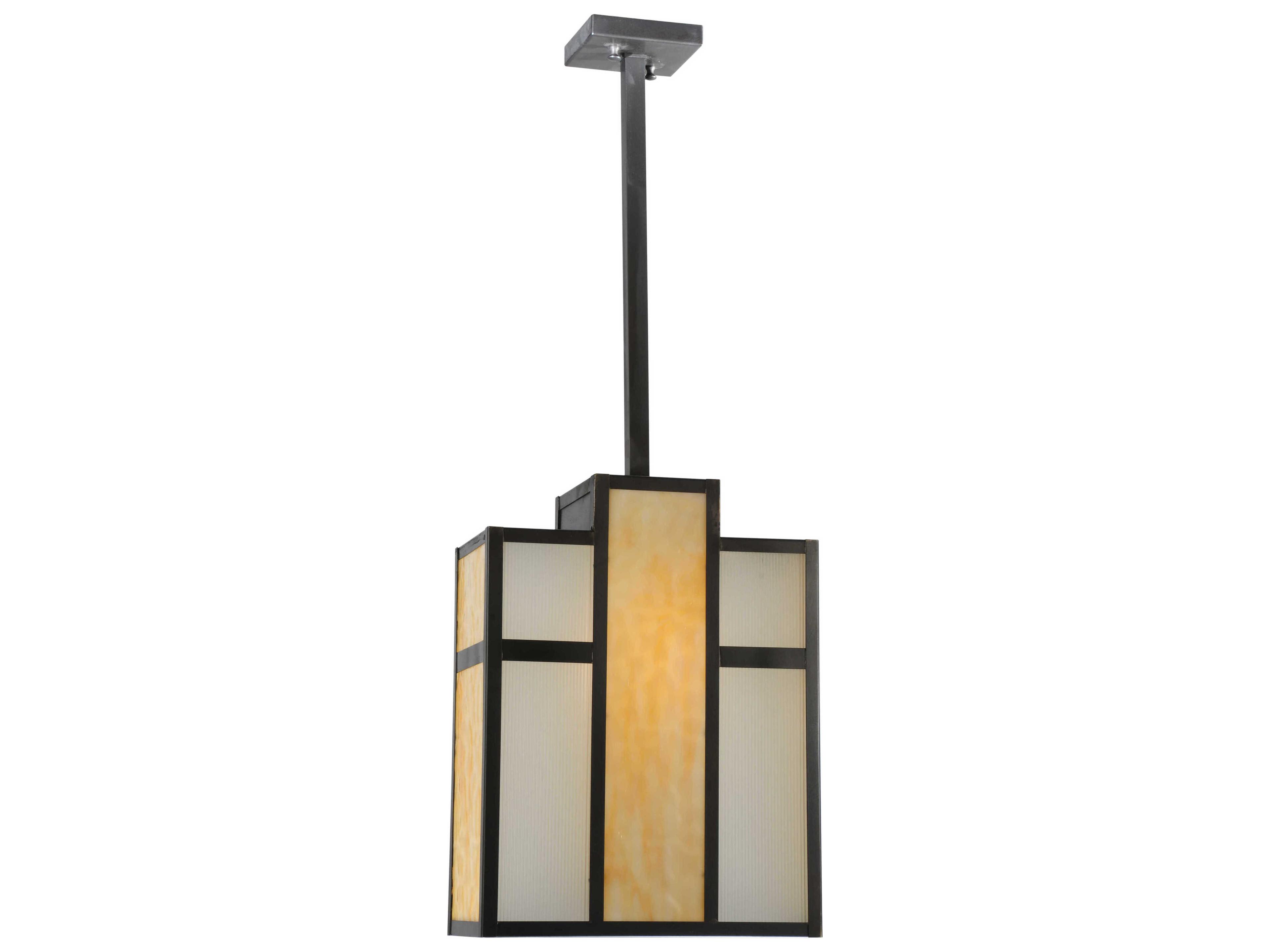 Mission 1-Light Bronze Geometric Pendant