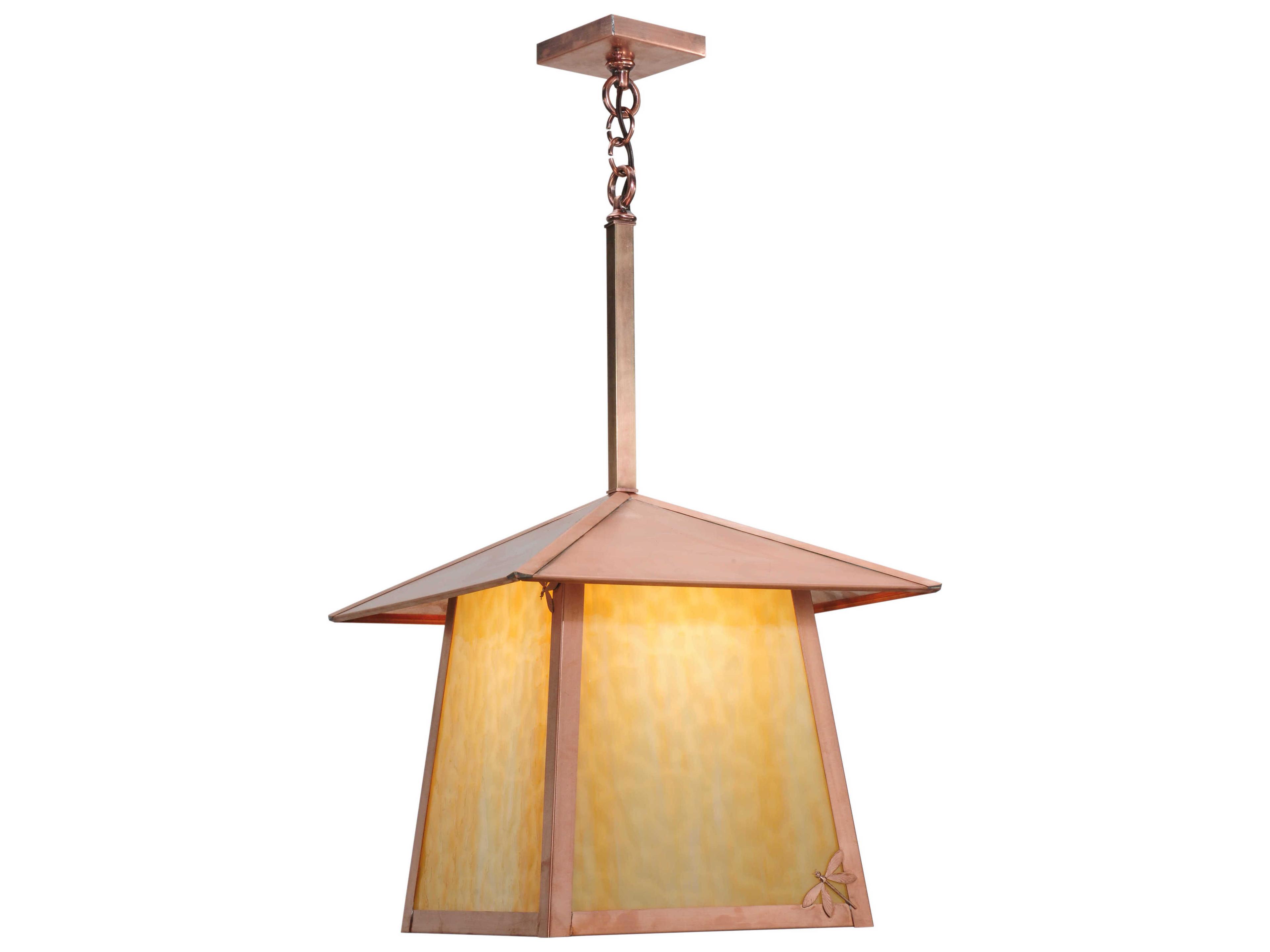 Mission 1-Light Copper Lantern Pendant