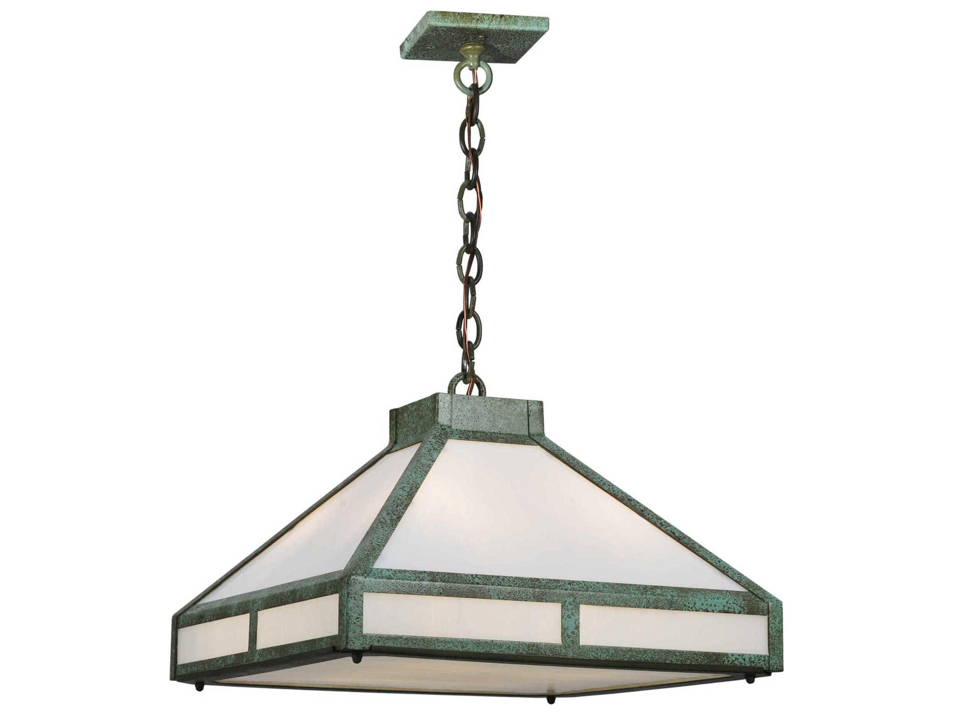 Mission 4-Light Copper Geometric Pendant