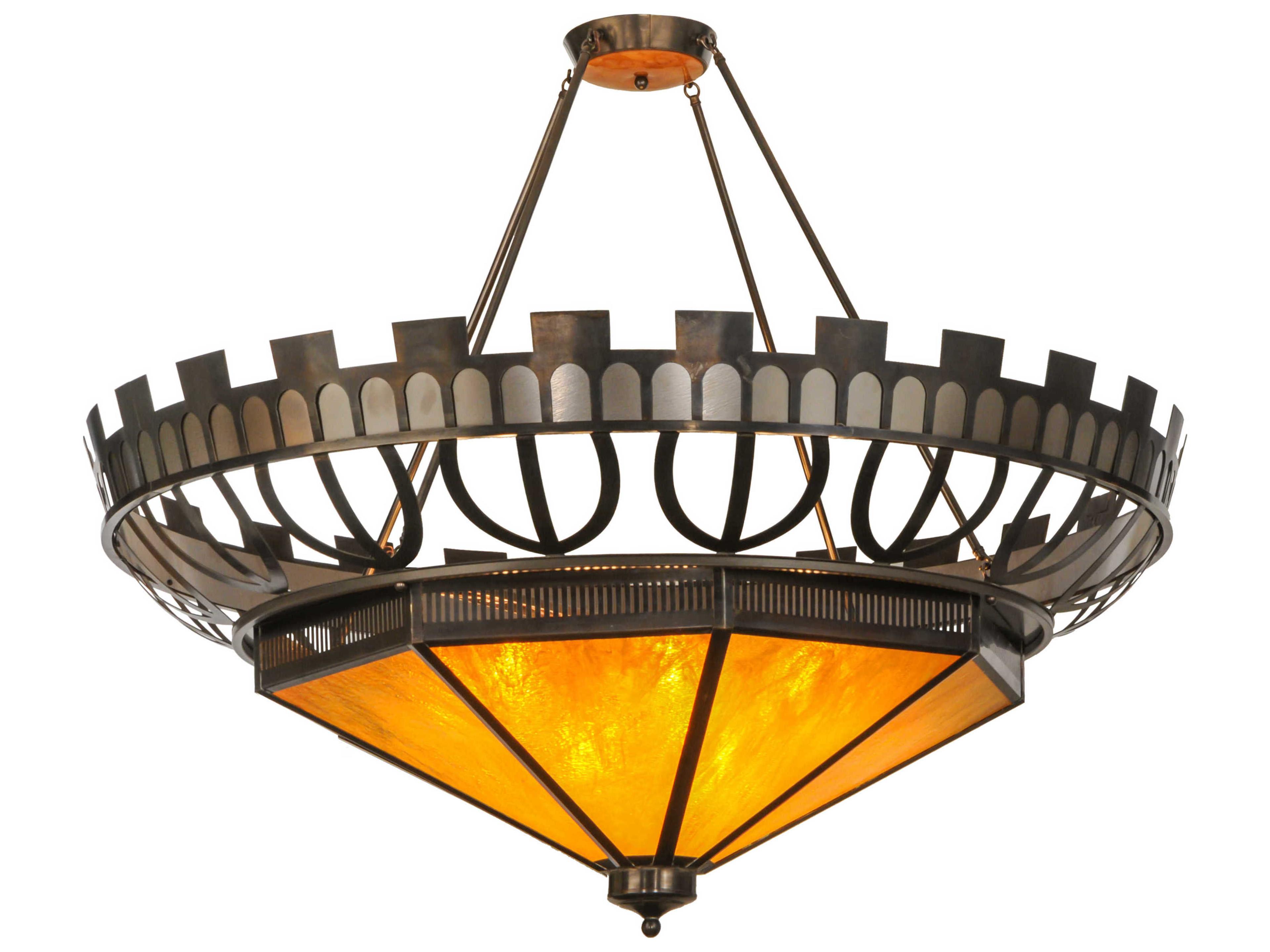 Mission 12-Light Bronze Pendant