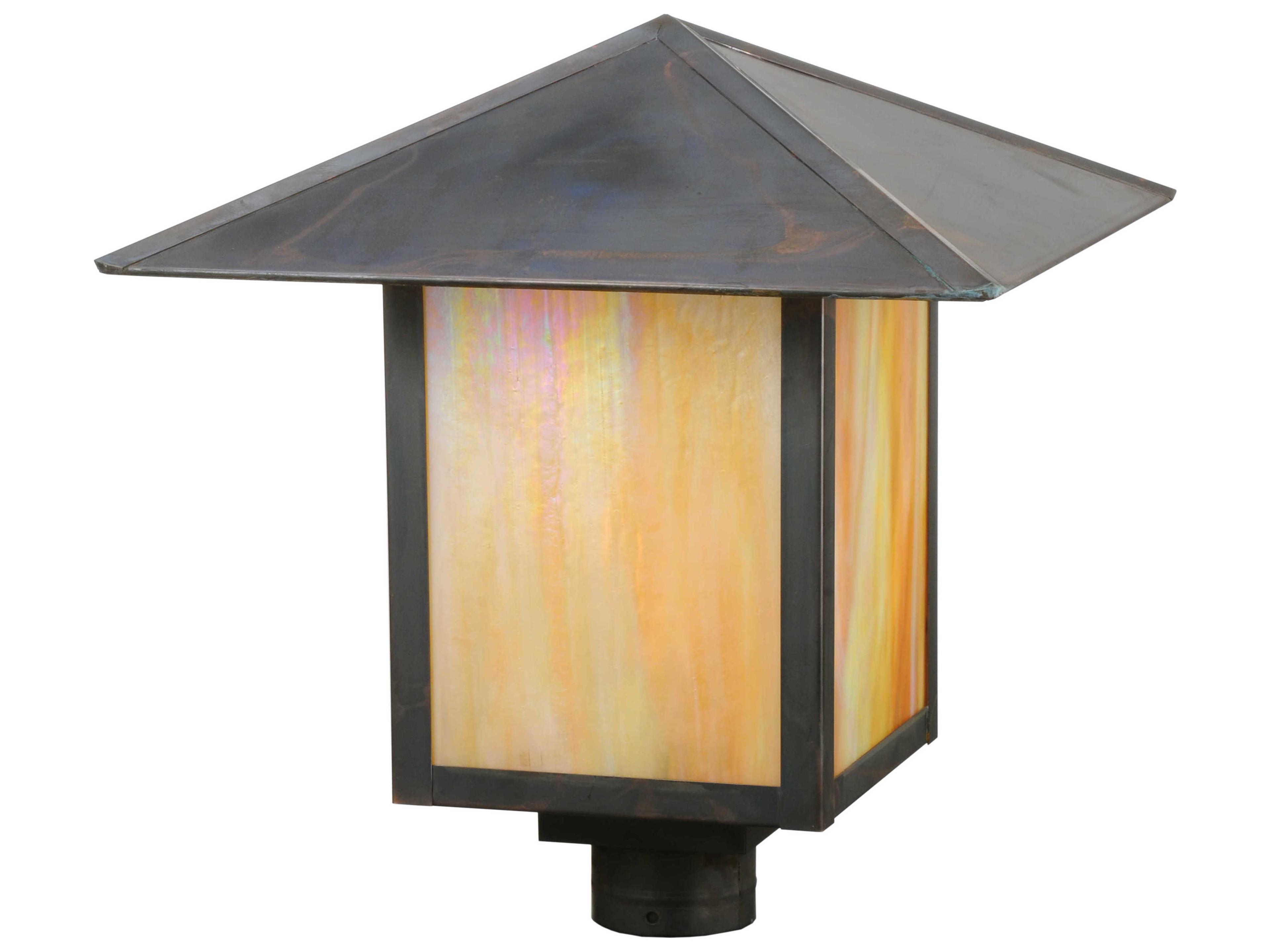 Seneca Prime Bai Vintage Copper Outdoor Post Mount Light