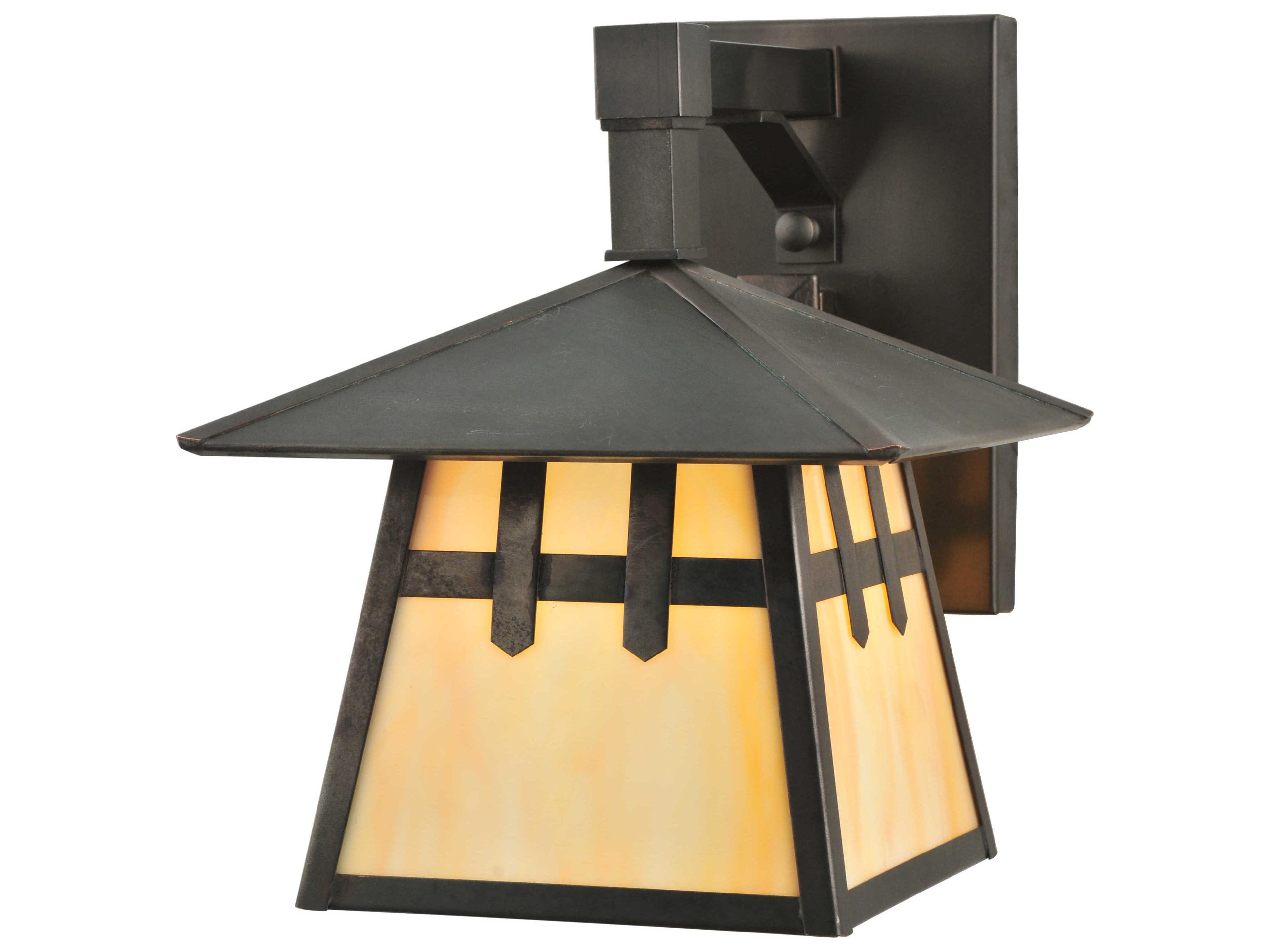 Stillwater Double Cross Mission Straight Arm Outdoor Wall Light