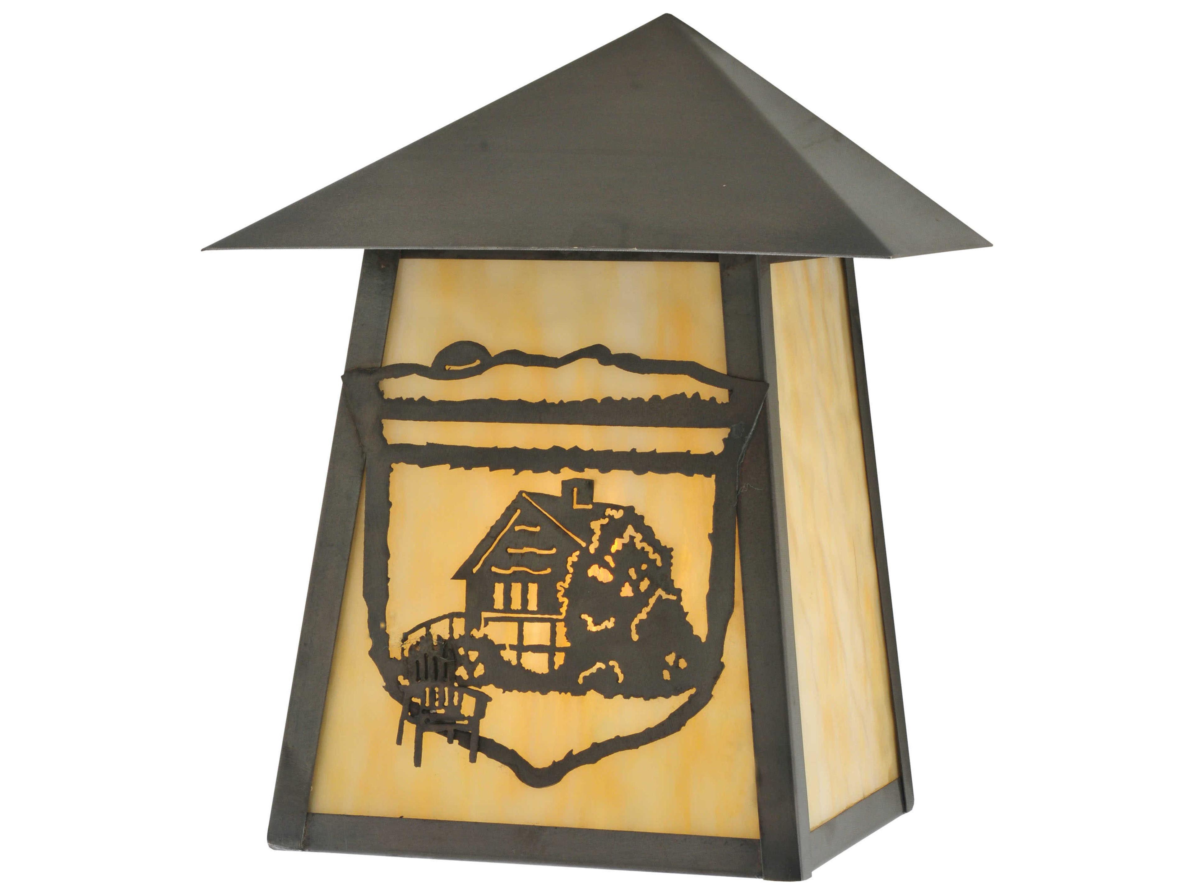 Lake Clear Lodge Cabin Outdoor Wall Light