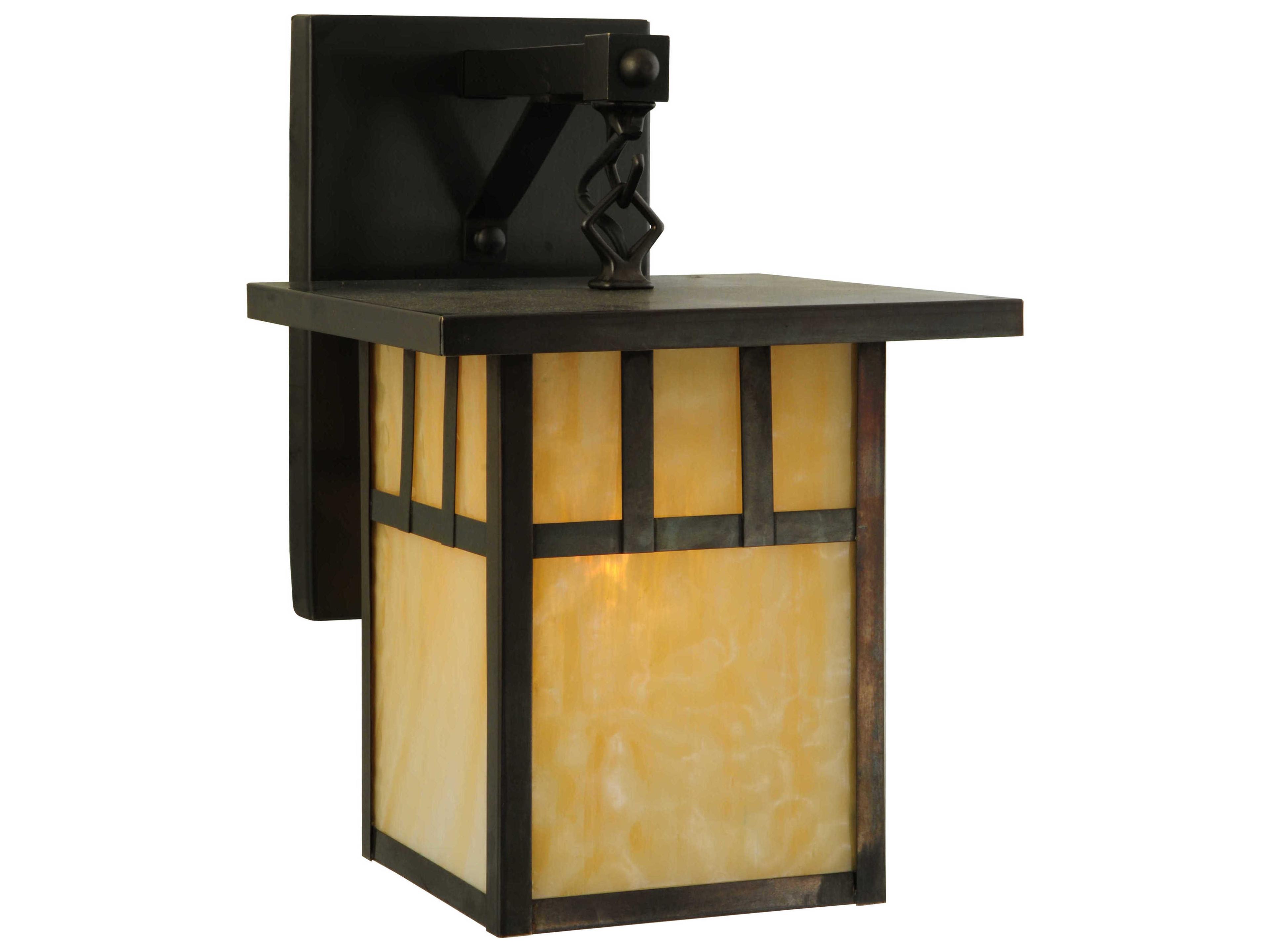 Hyde Park Double Bar Mission Straight Arm Outdoor Wall Light