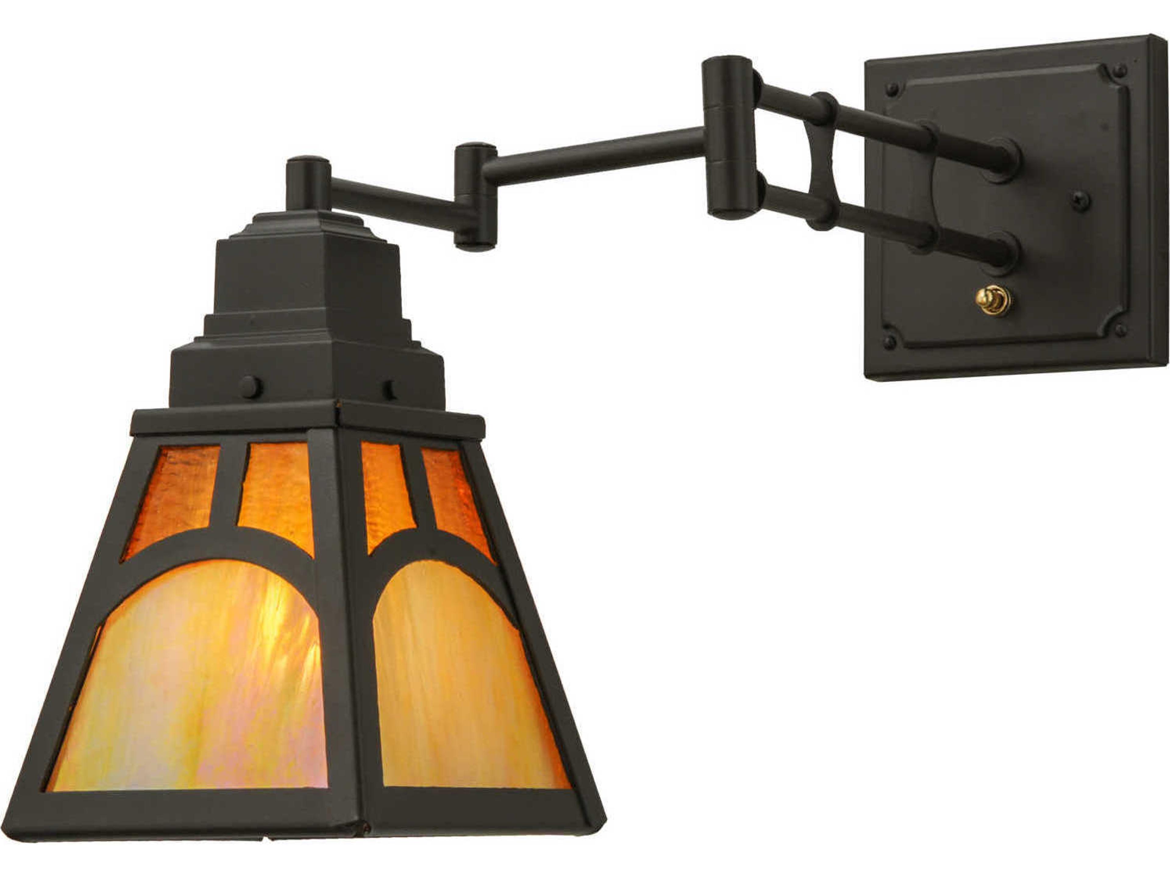 Mission Hill Top Swing Arm Outdoor Wall Light