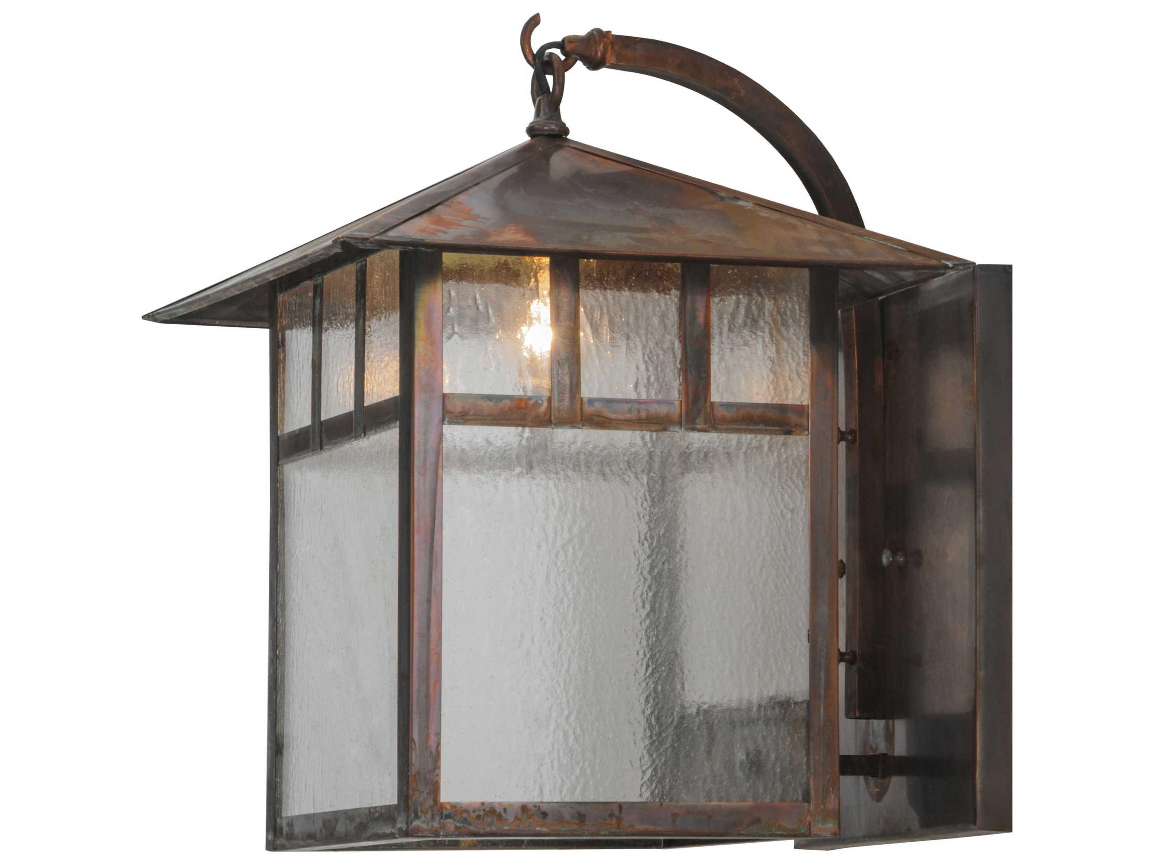 Seneca Double Bar Mission Curved Arm Hanging Outdoor Wall Light