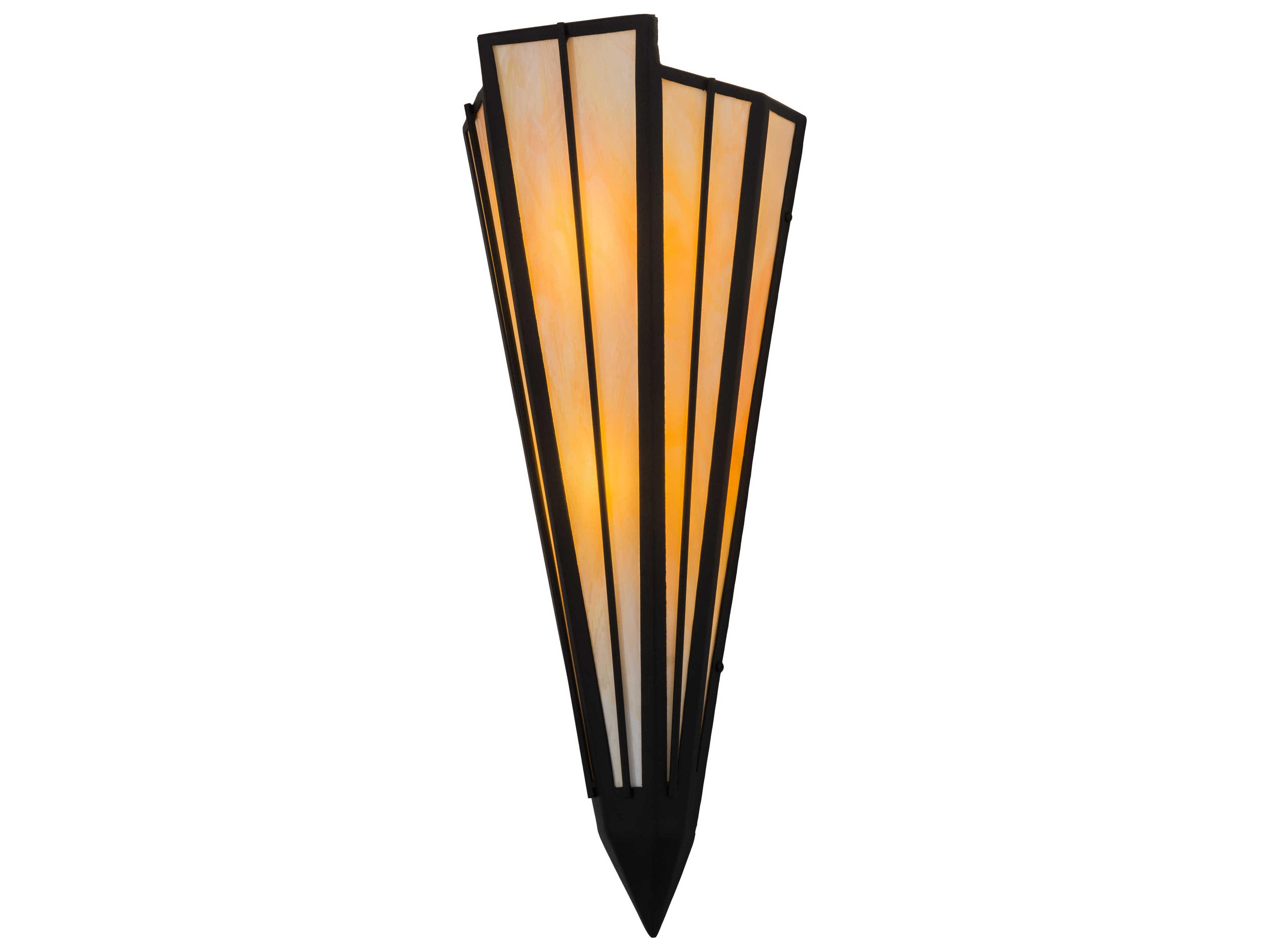 Brum 2-Light Black Wall Sconce