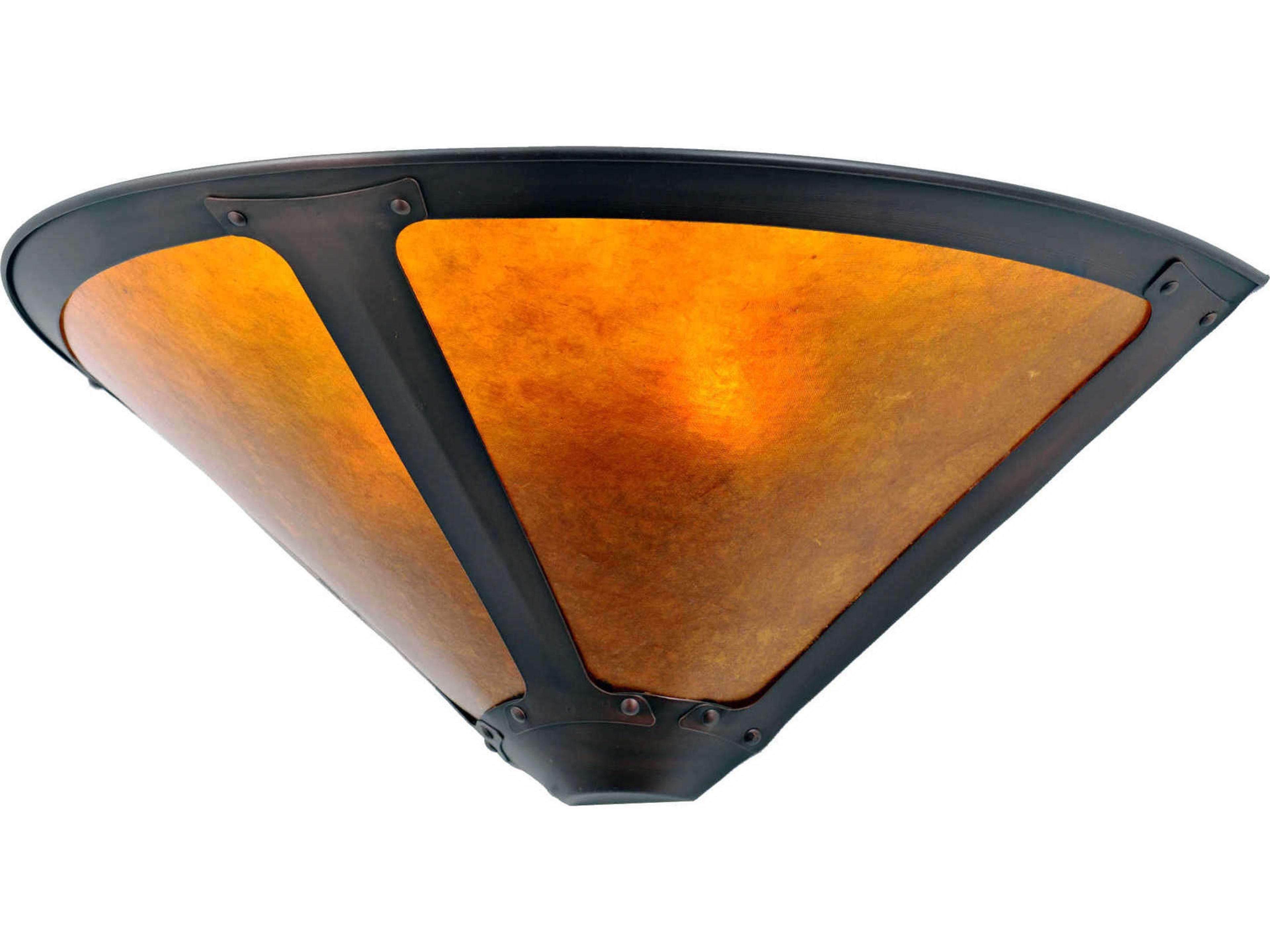 Mission 2-Light Bronze Wall Sconce