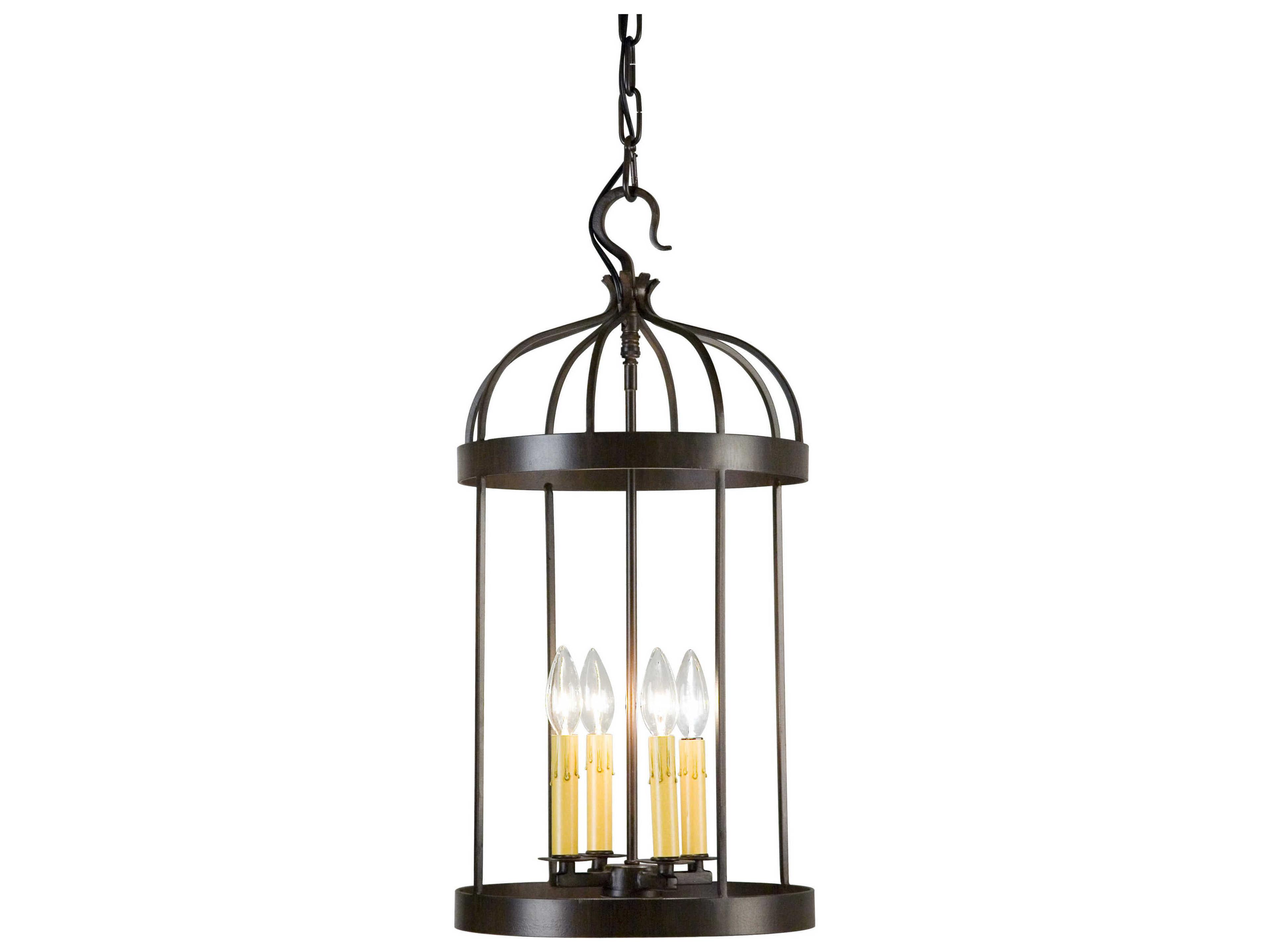 Muse 4-Light Gilded Tobacco Brown Candelabra Chandelier