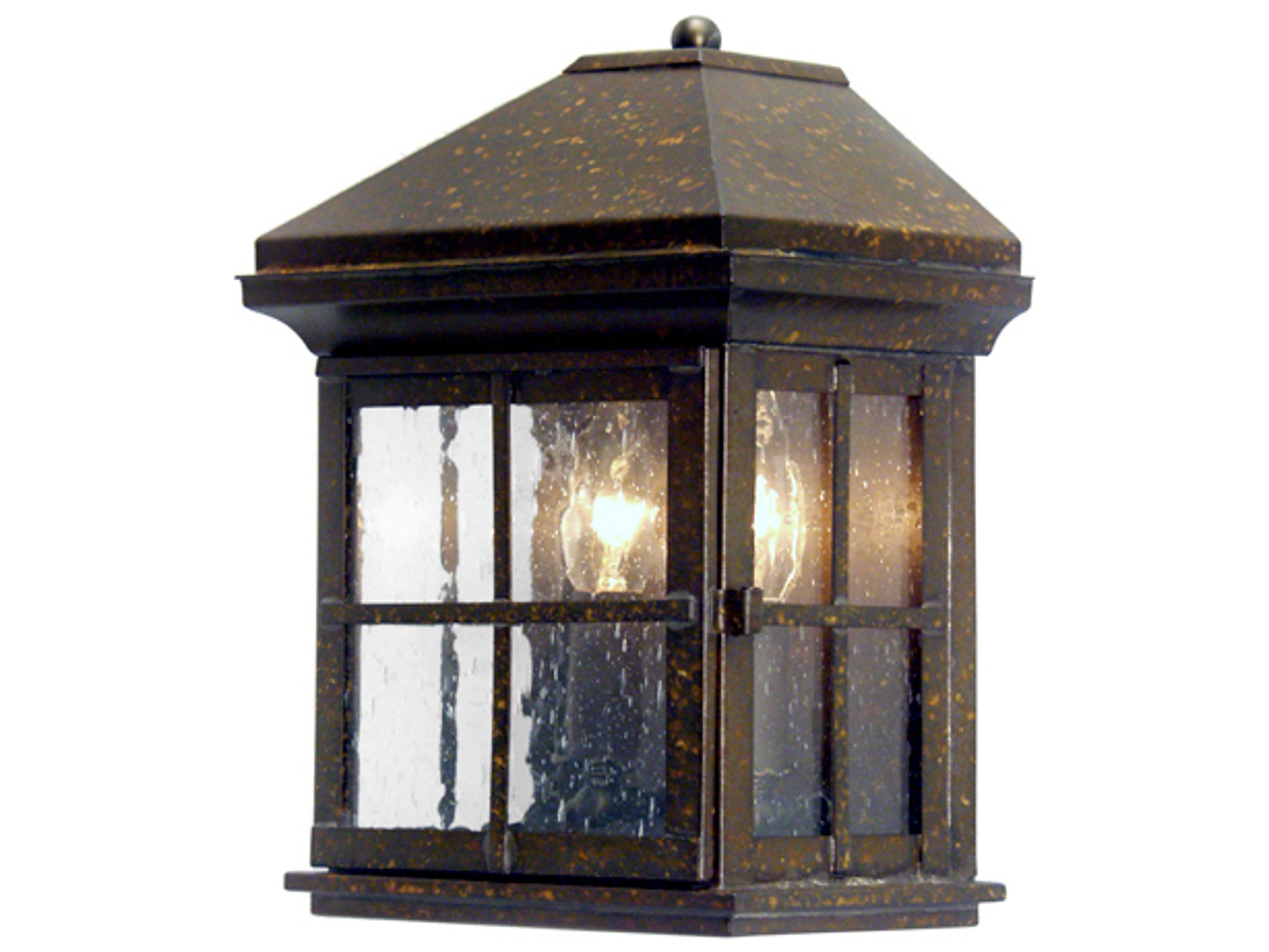 Myles 1 - Light Glass Outdoor Wall Light