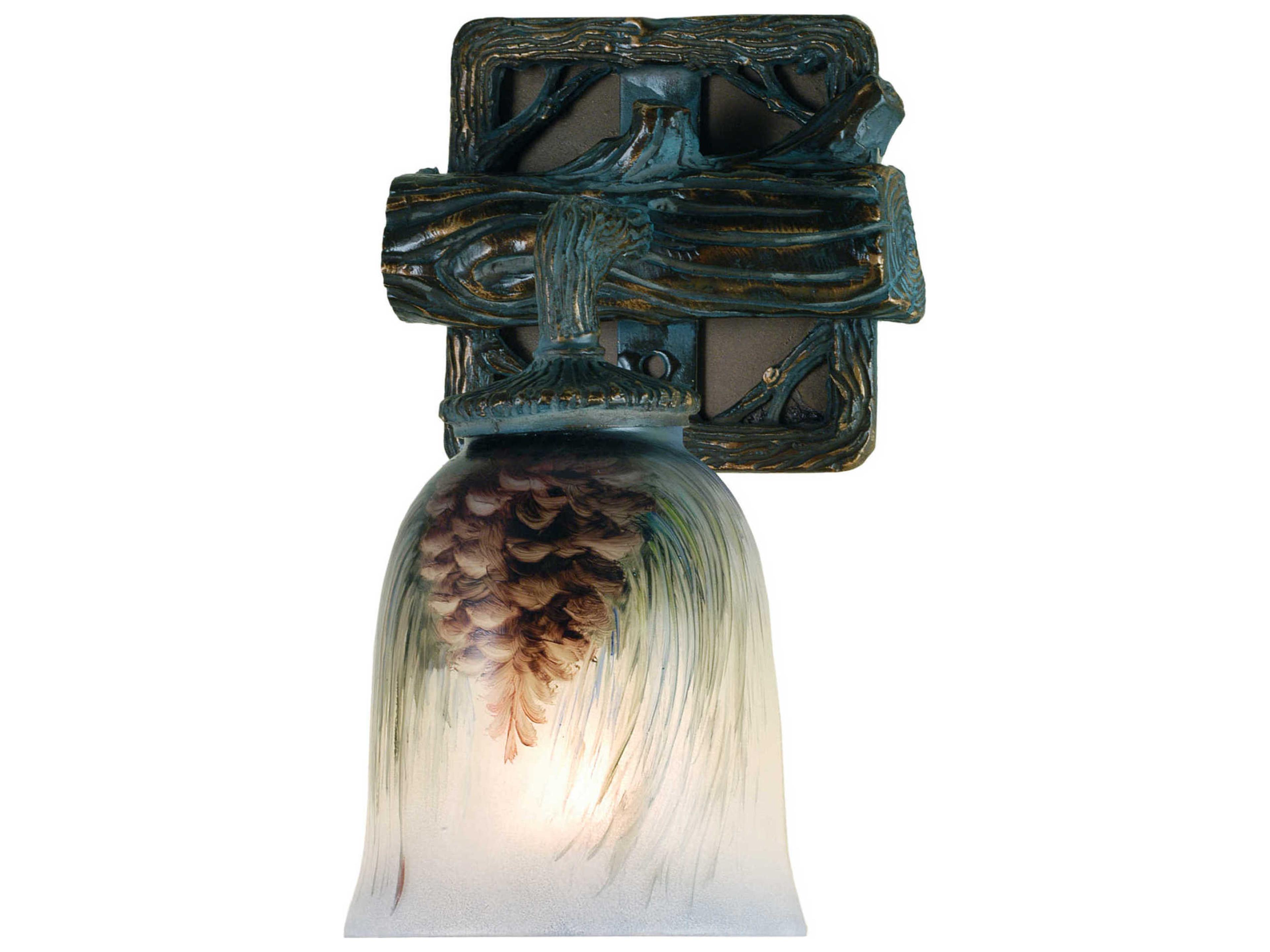 Northwoods Pinecone Brown Wall Sconce