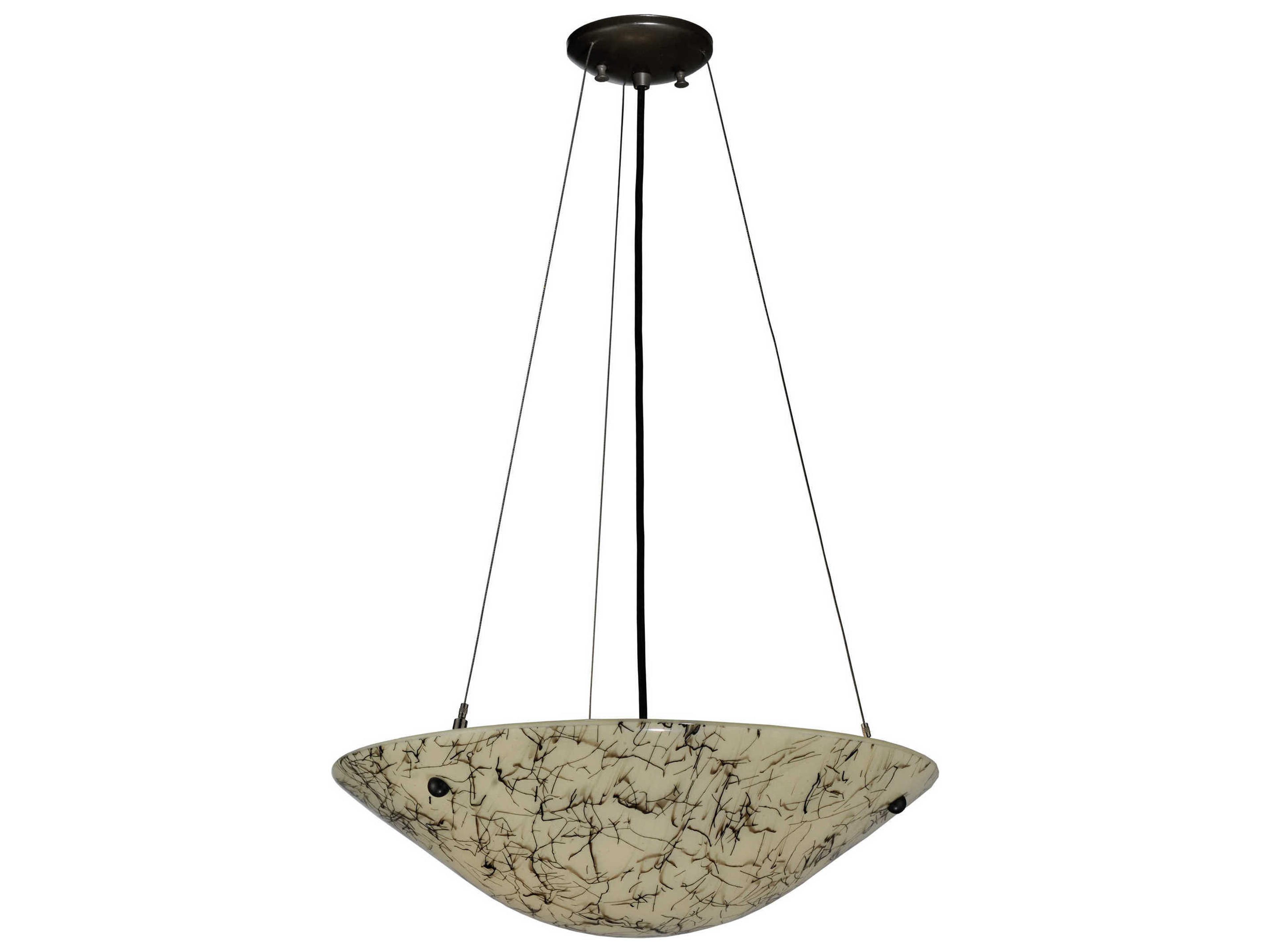 Metro Fusion 2-Light Black Bowl Pendant