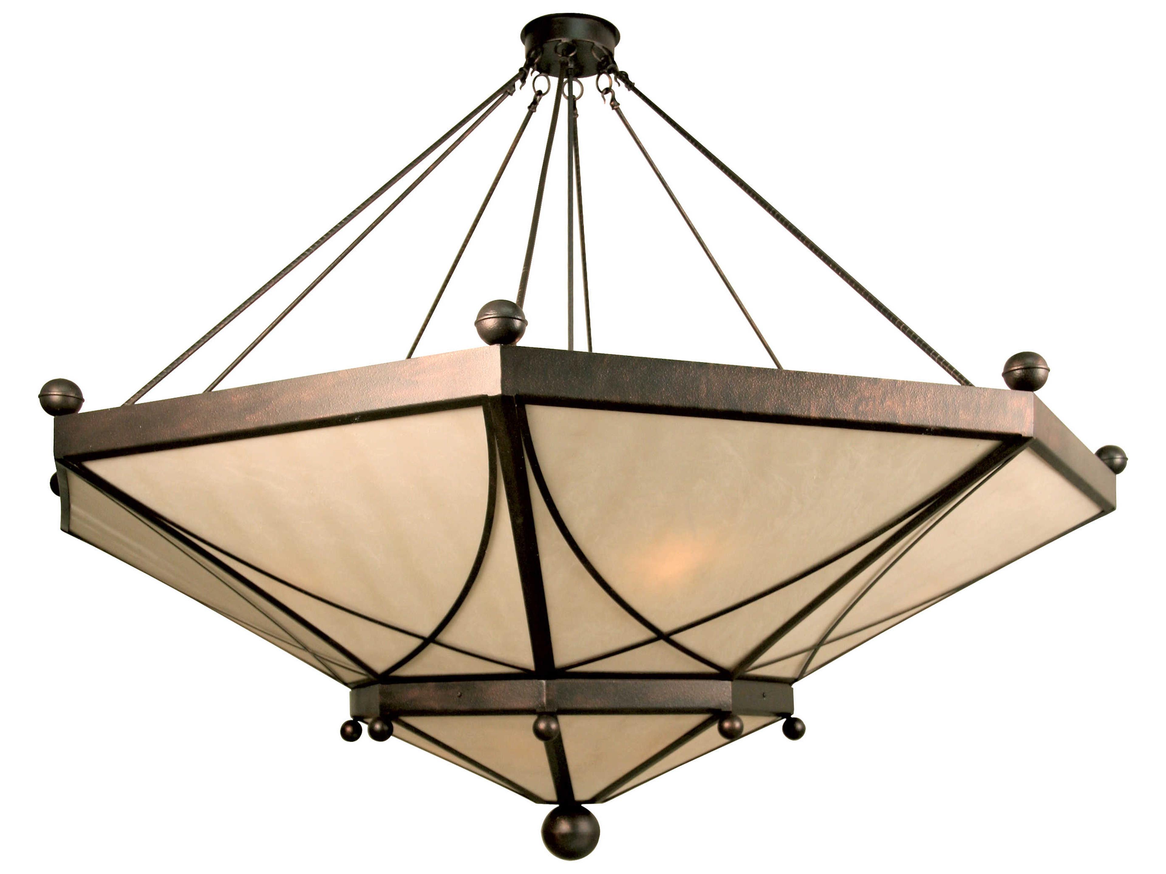 Octavia 8-Light Rust Copper Pendant