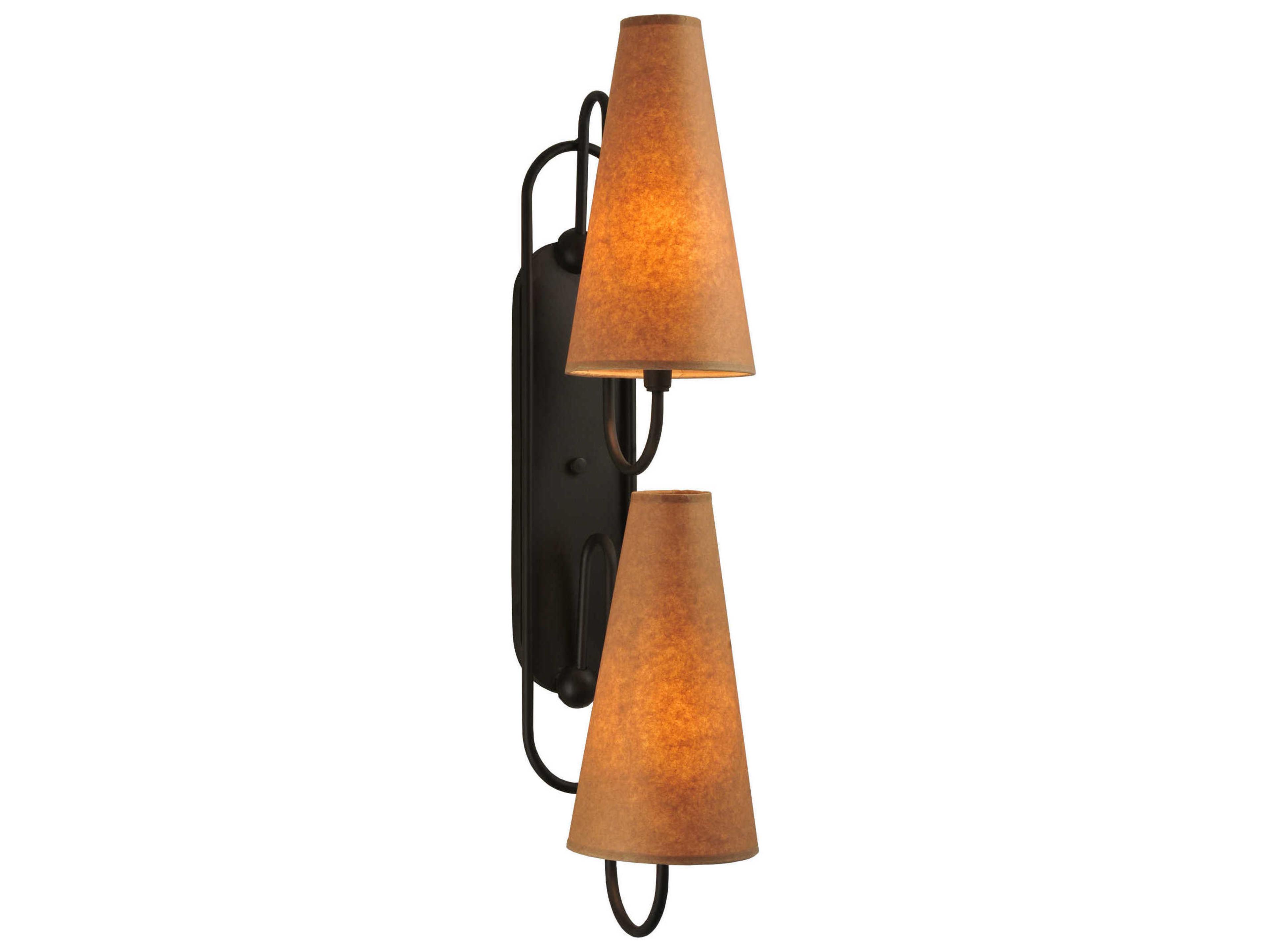 Old Forge 2-Light Bronze Wall Sconce
