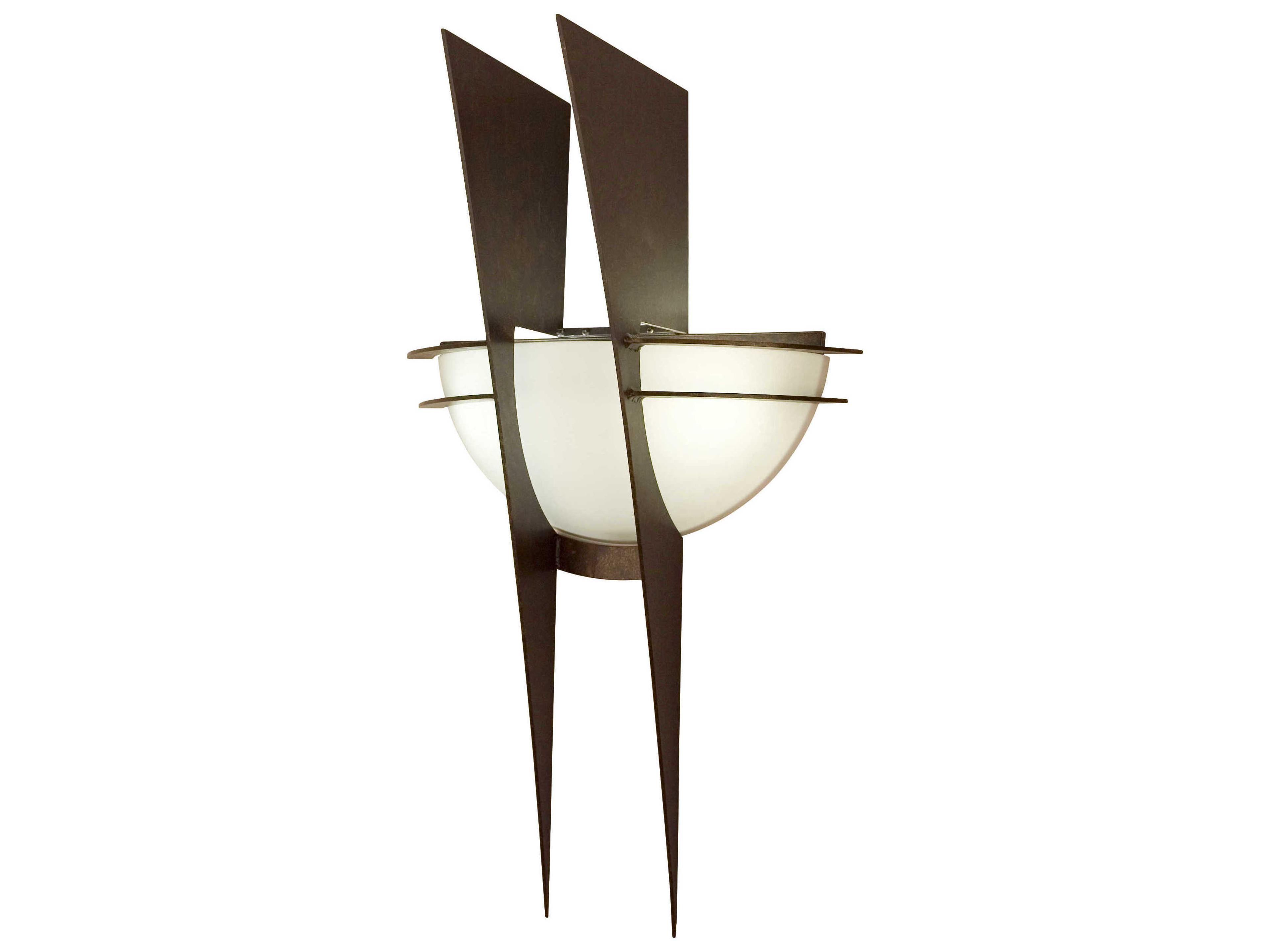 Osiris 2-Light Gilded Tobacco Brown Wall Sconce