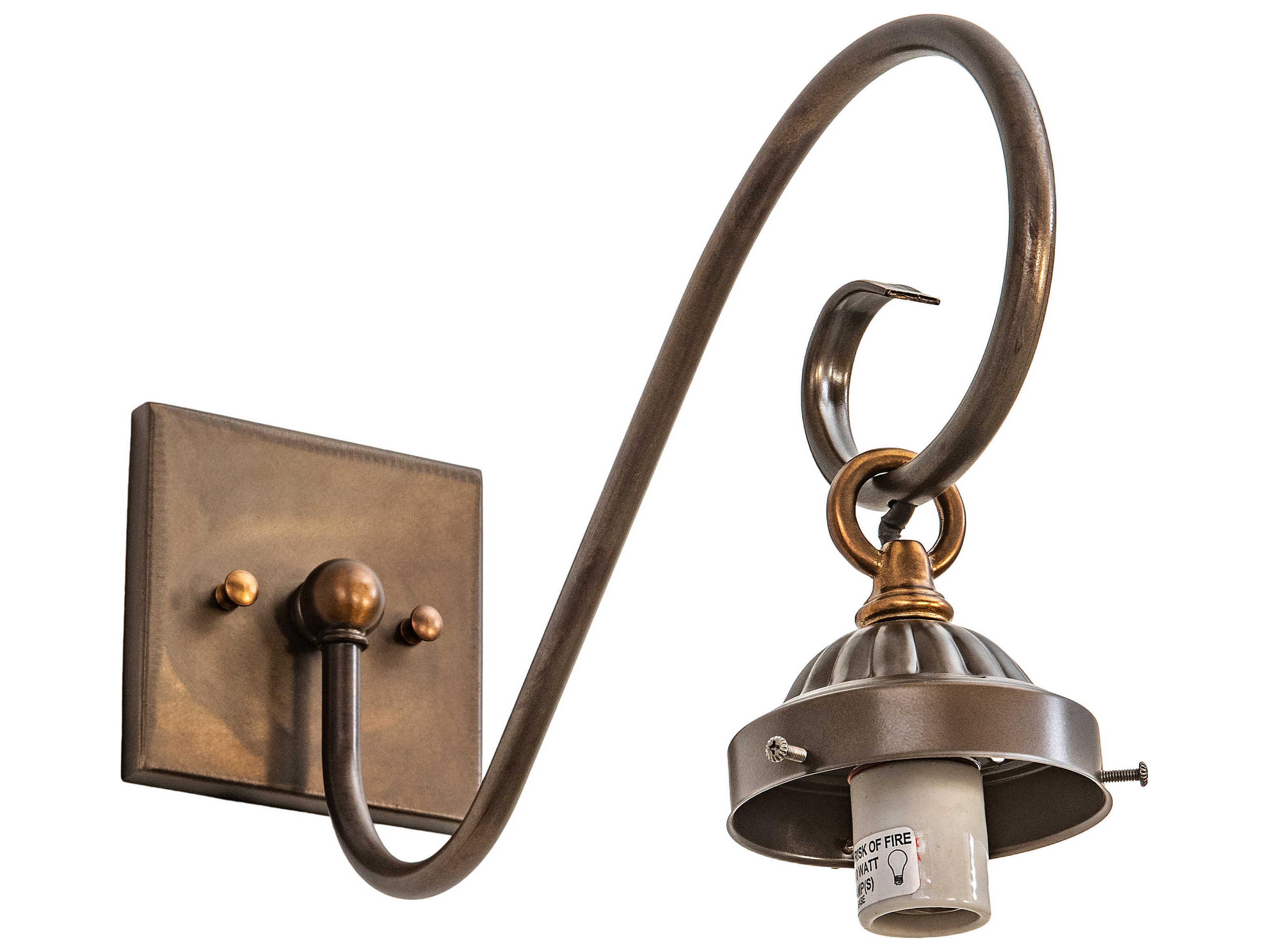 Pallavolo 1-Light Antique Copper Wall Sconce