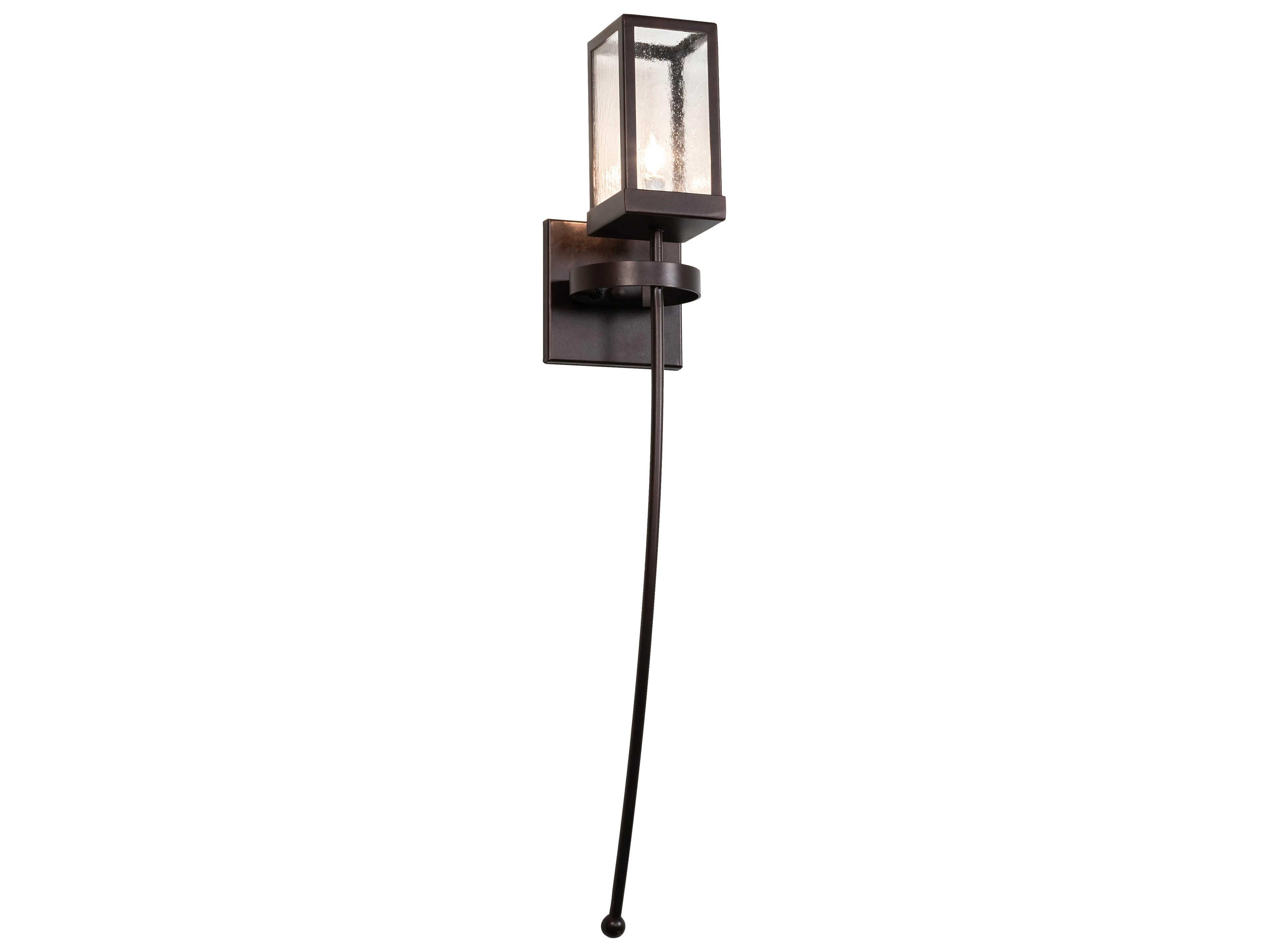 Parker Henry 1-Light Antique Brown Glass Wall Sconce