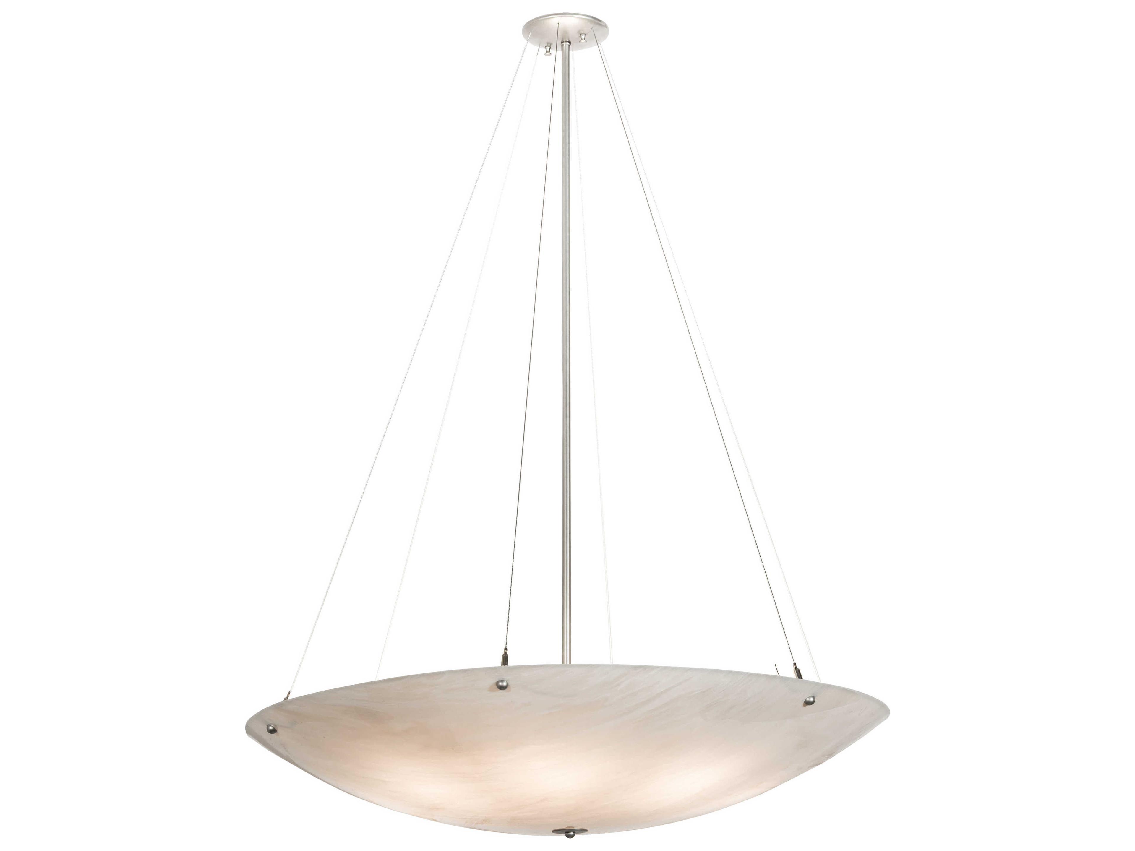 Cypola 8-Light Nickel Bowl Pendant