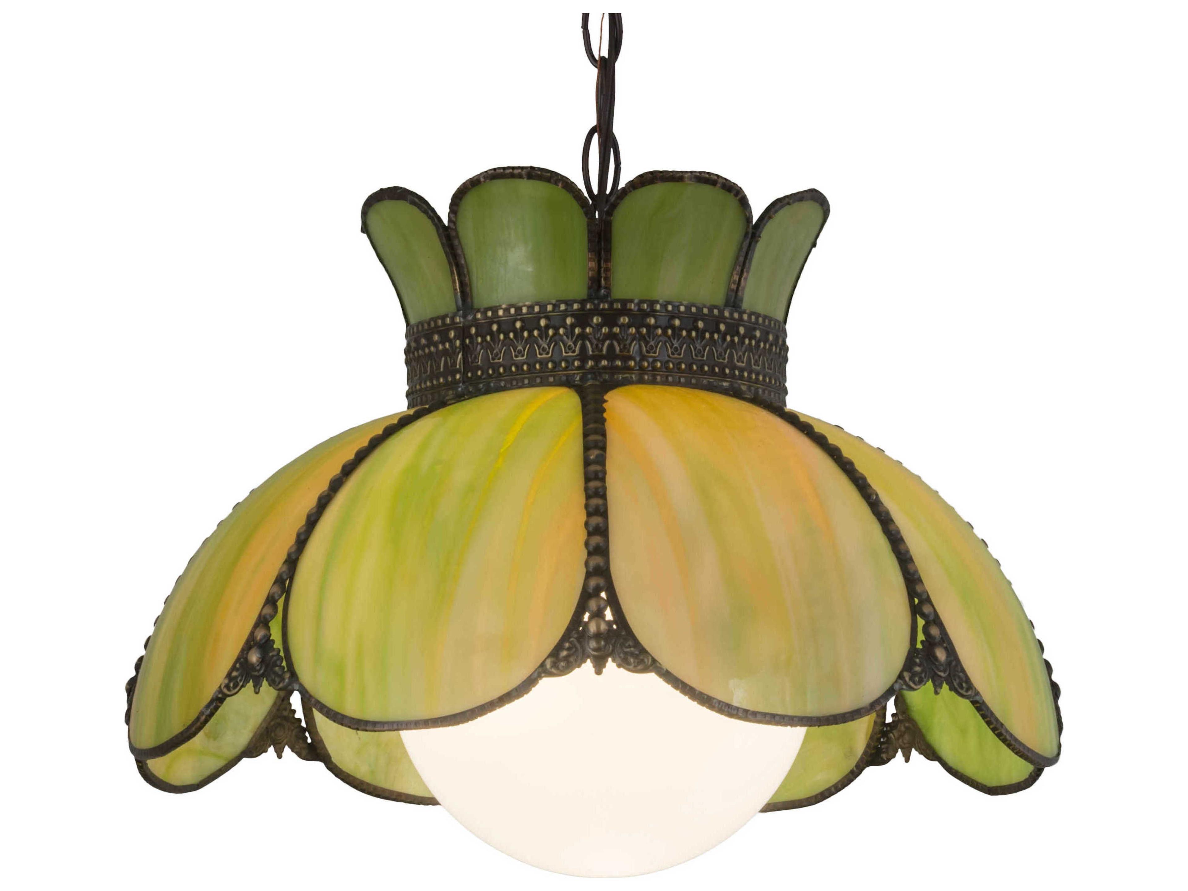 1-Light Brown Glass Pendant