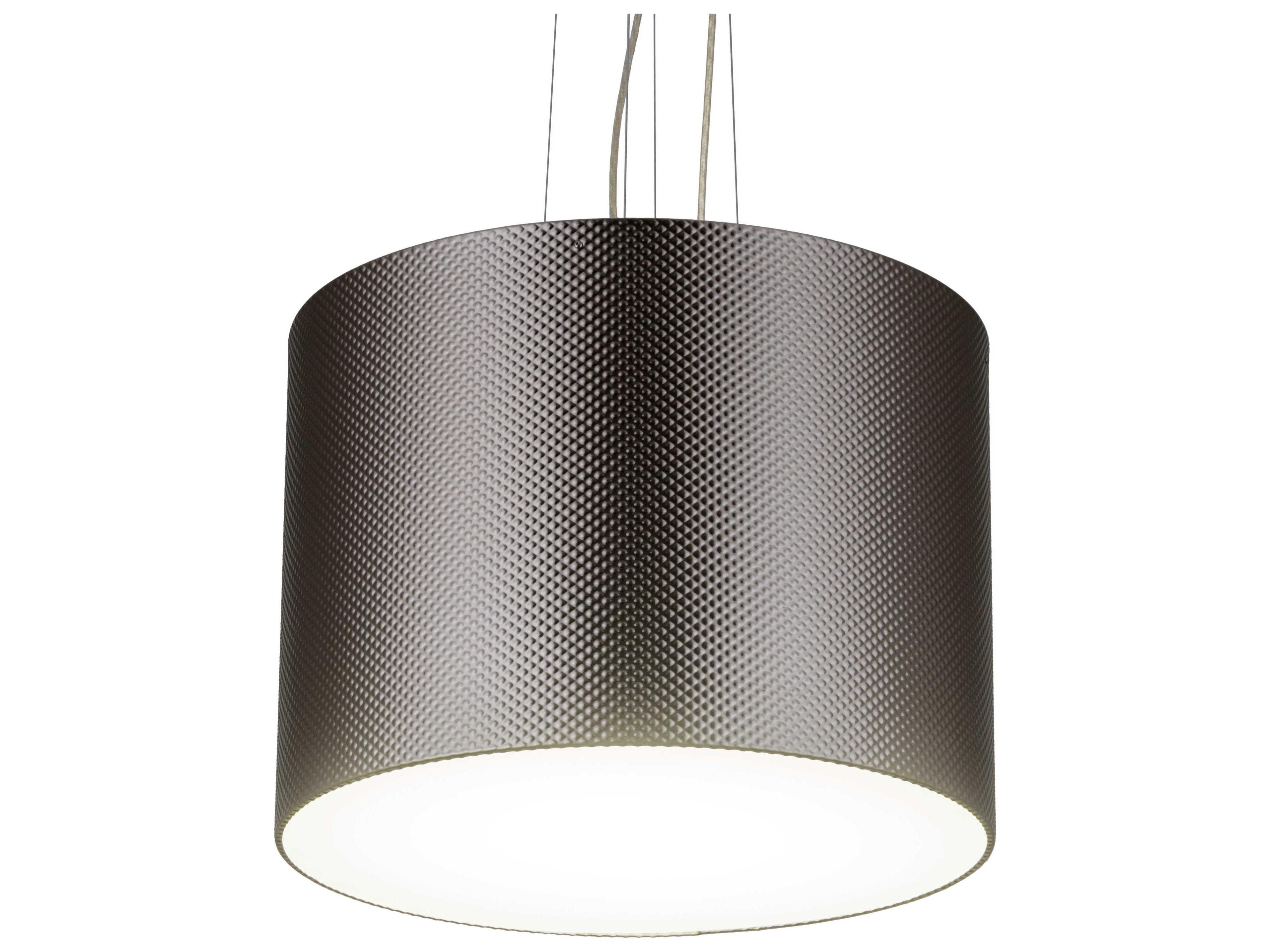 Led Silver Glass Cylinder Pendant