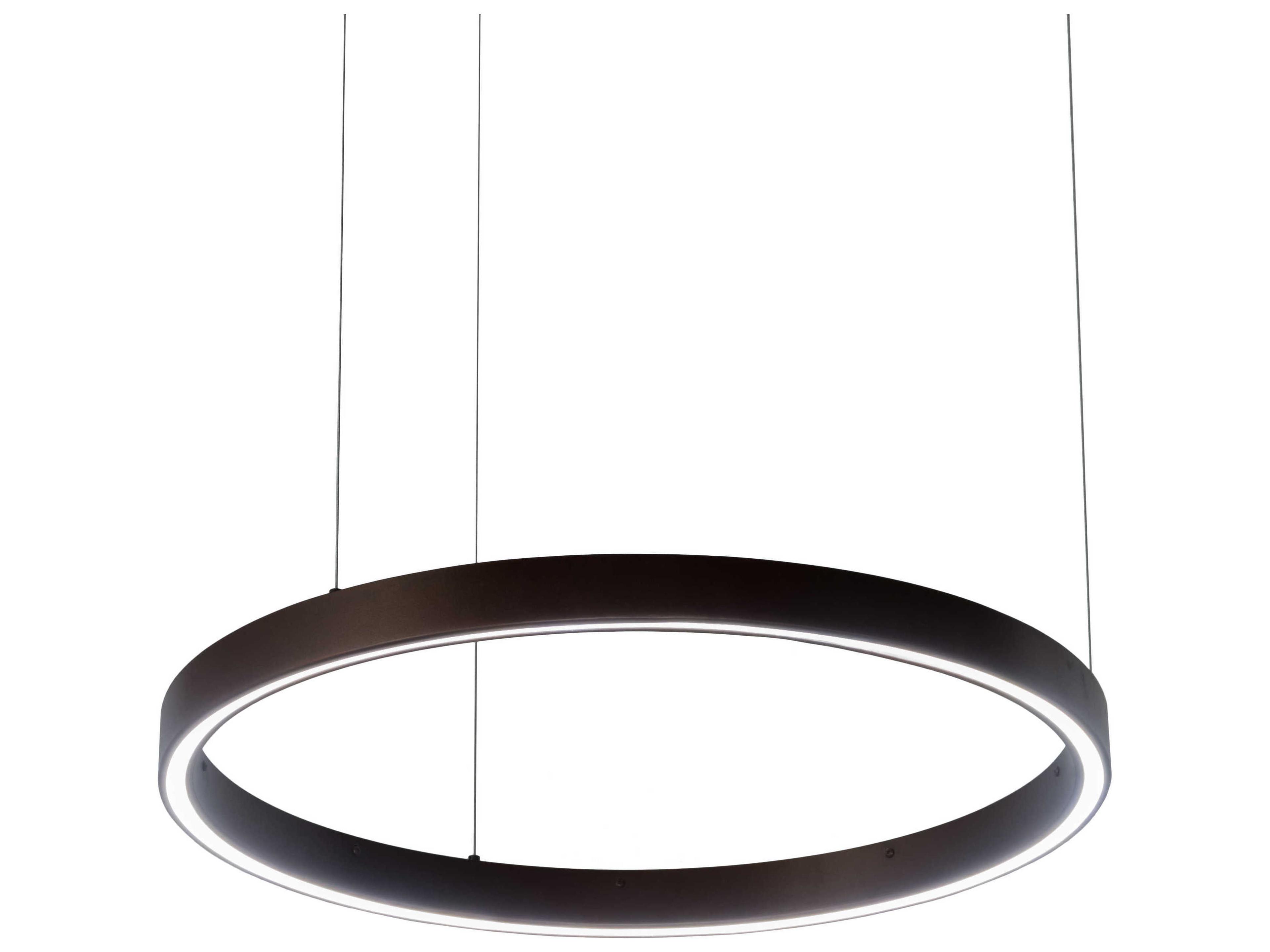 Anillo Led Bronze Glass Round Pendant