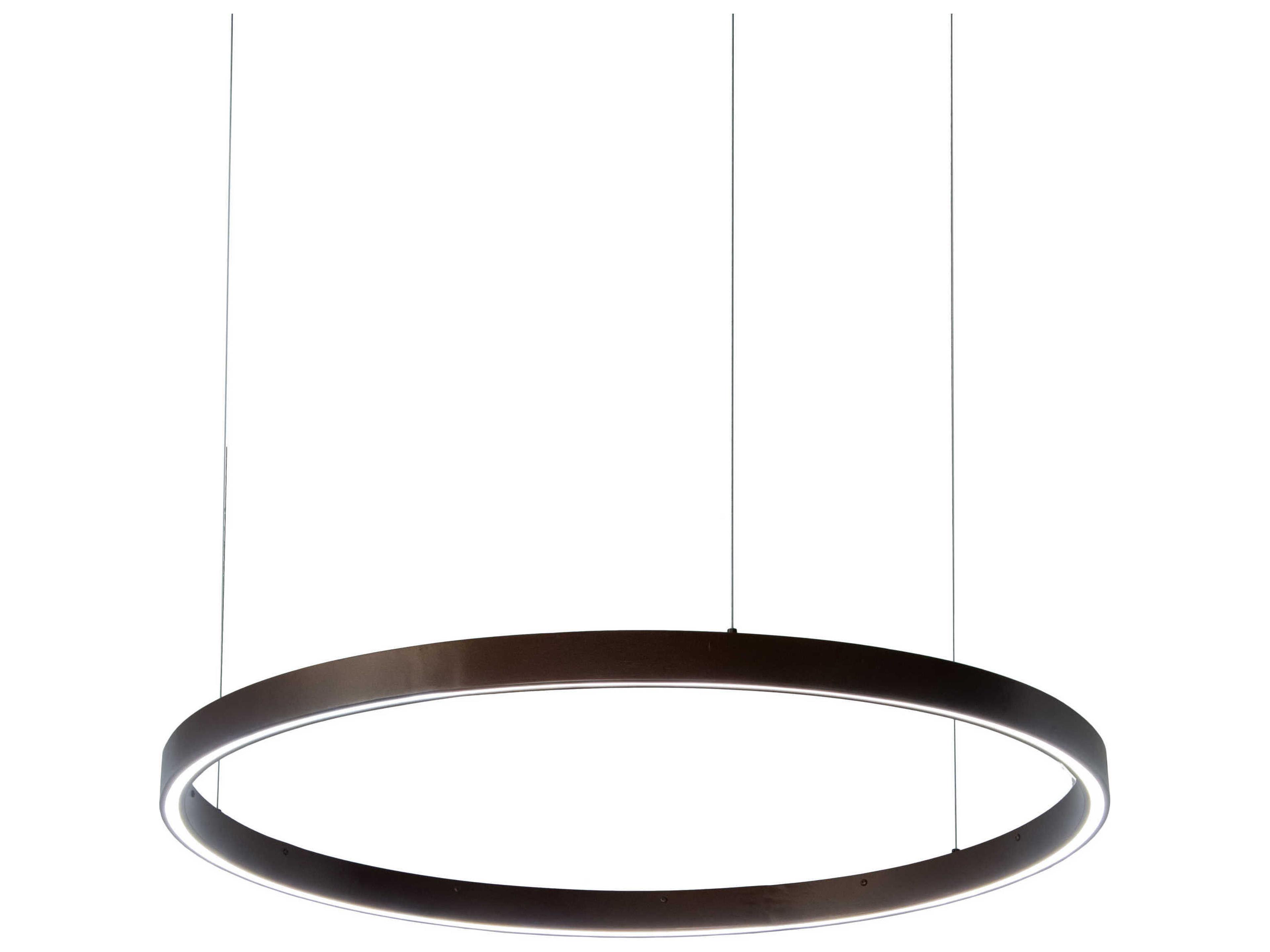Anillo Led Bronze Glass Round Pendant